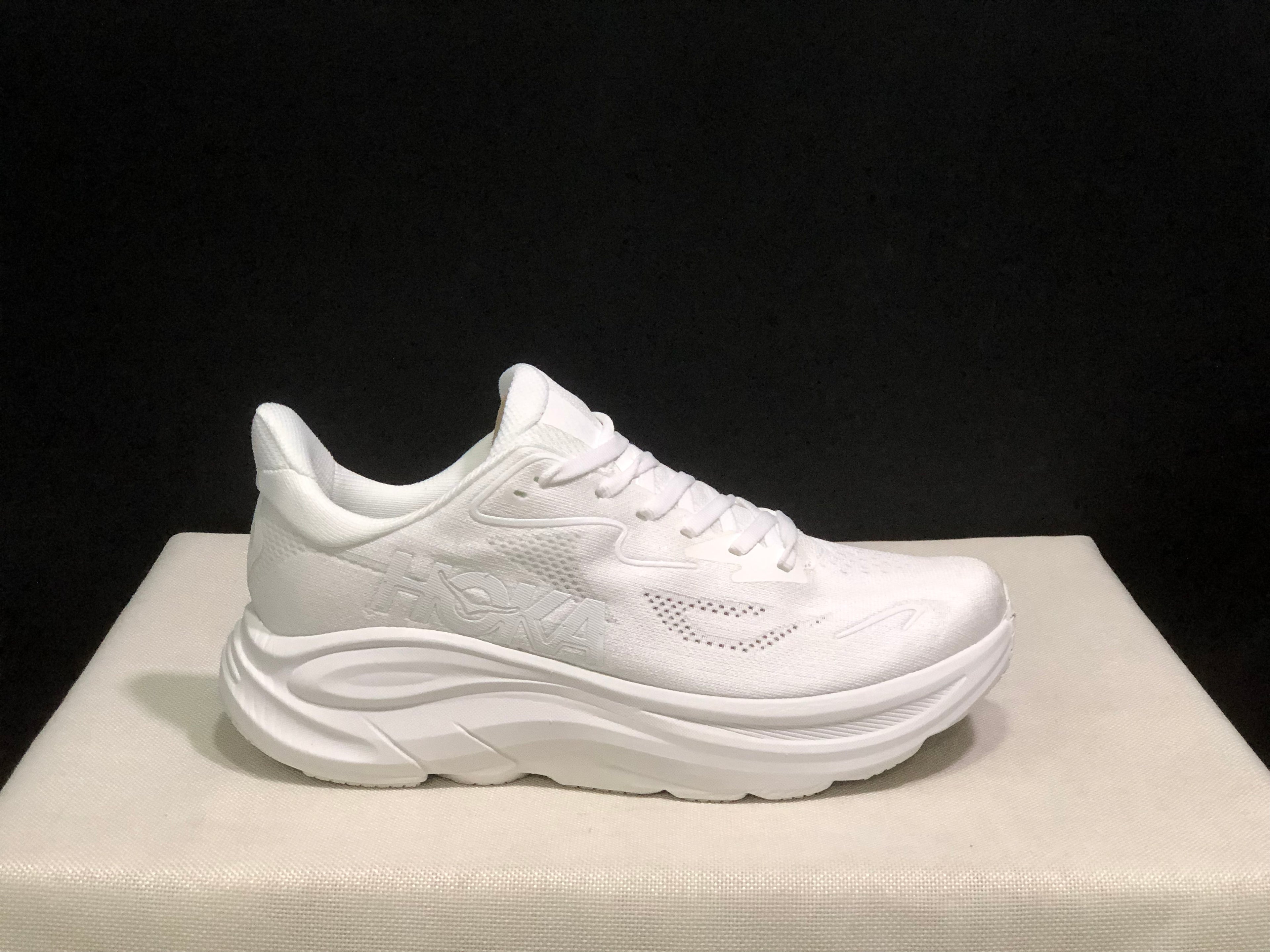 Hoka One One Clifton 10 White Fashion Shoes Sneakers