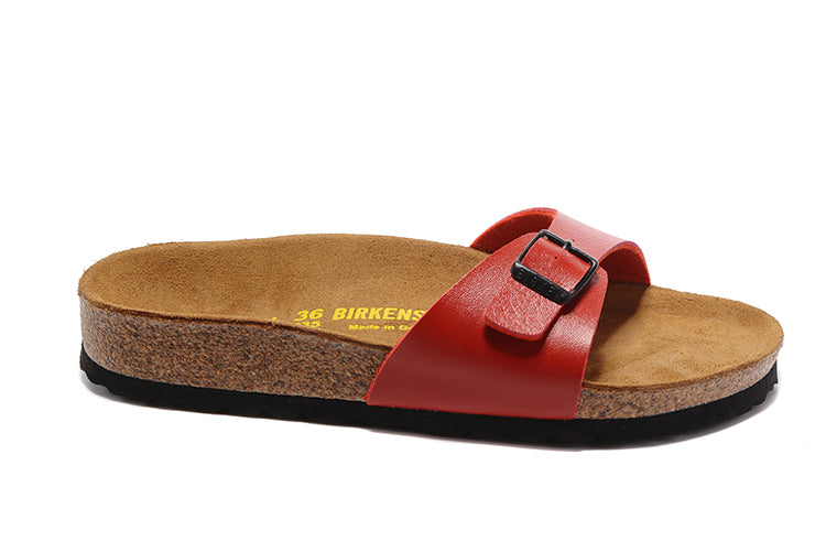 Birkenstock Madrid Single Strap Slide Matte Leather Sandals