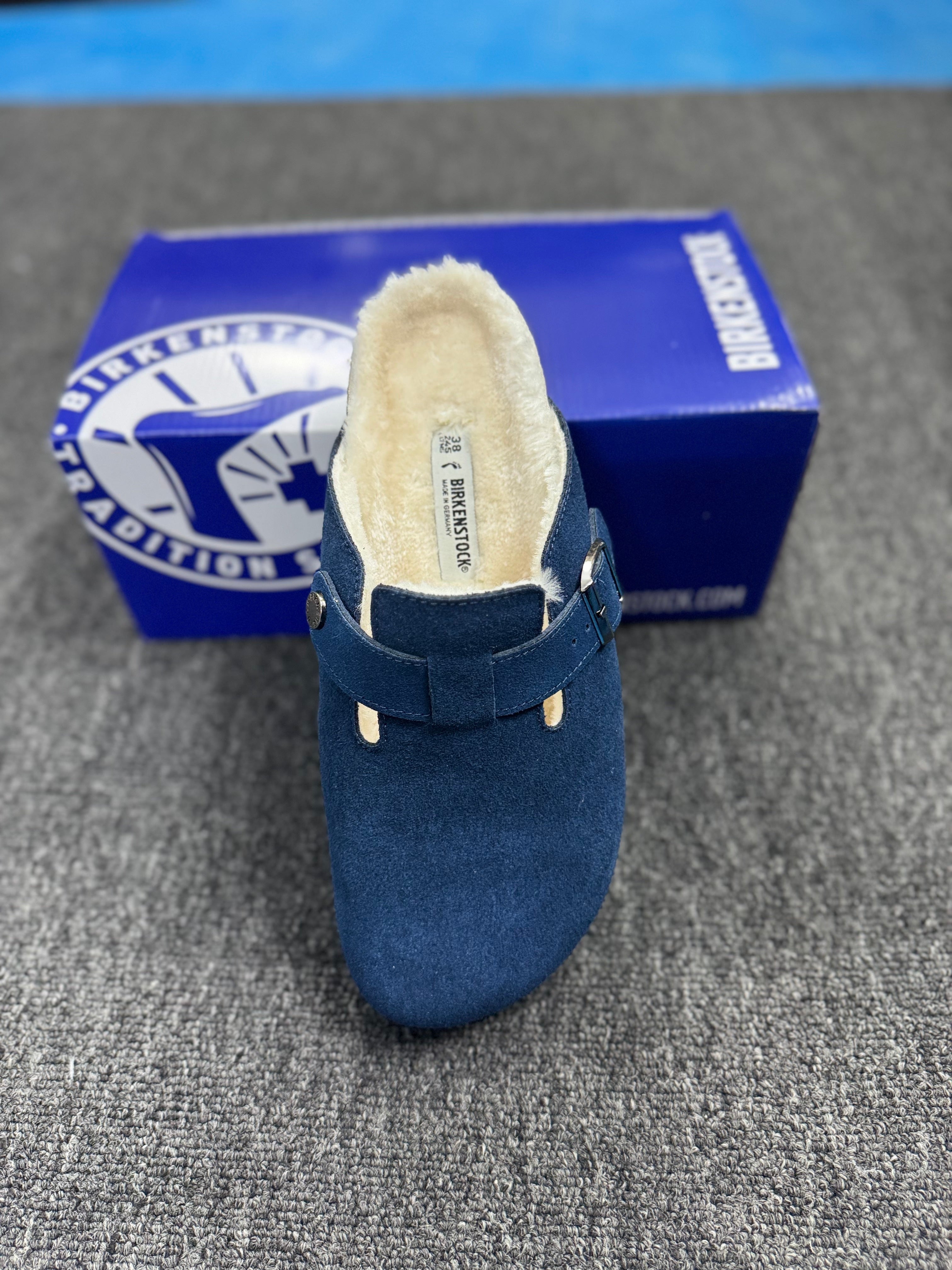 Birkenstock Boston Suede Fleece-Lined Casual Shoes