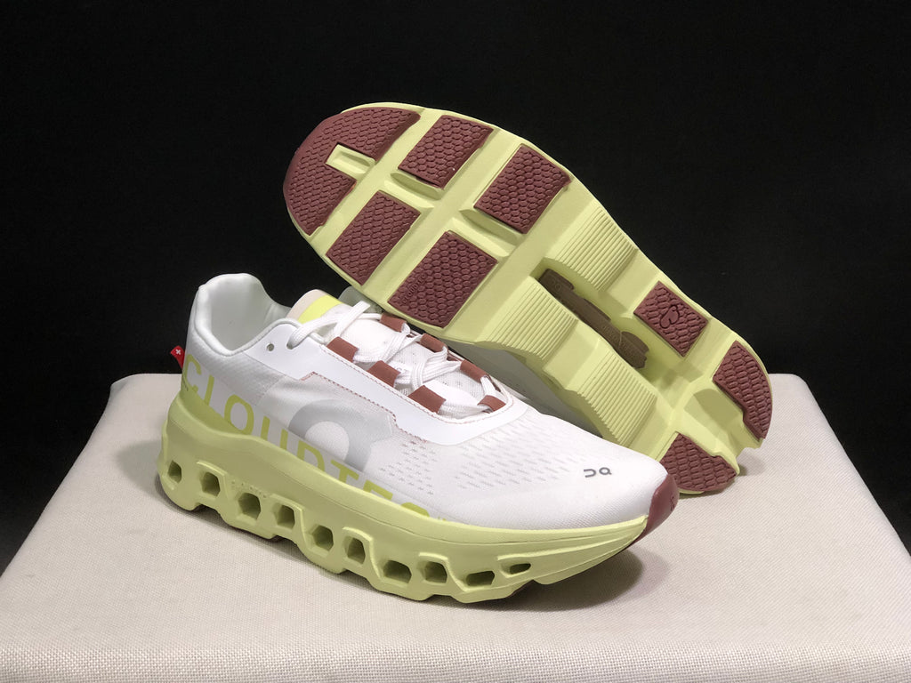 On Running Cloudmonster CNY Shock-Absorbing And Anti-Slip Sports Shoes Year Of The Dragon Special Edition Lemon/Grey