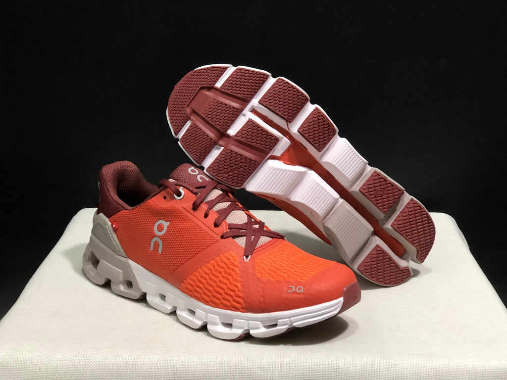 On Running Cloudflyer Shock-Absorbing Running Shoes Flame Red