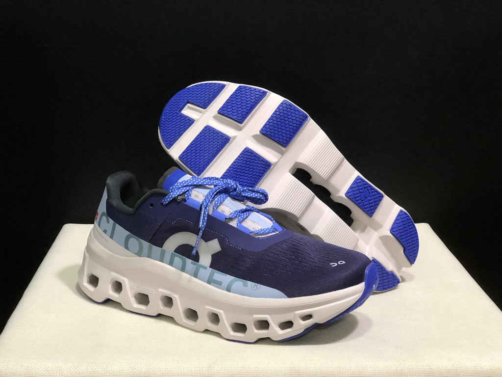 On Running Cloudmonster Anti-Slip Running Shoes Dark Purple/White