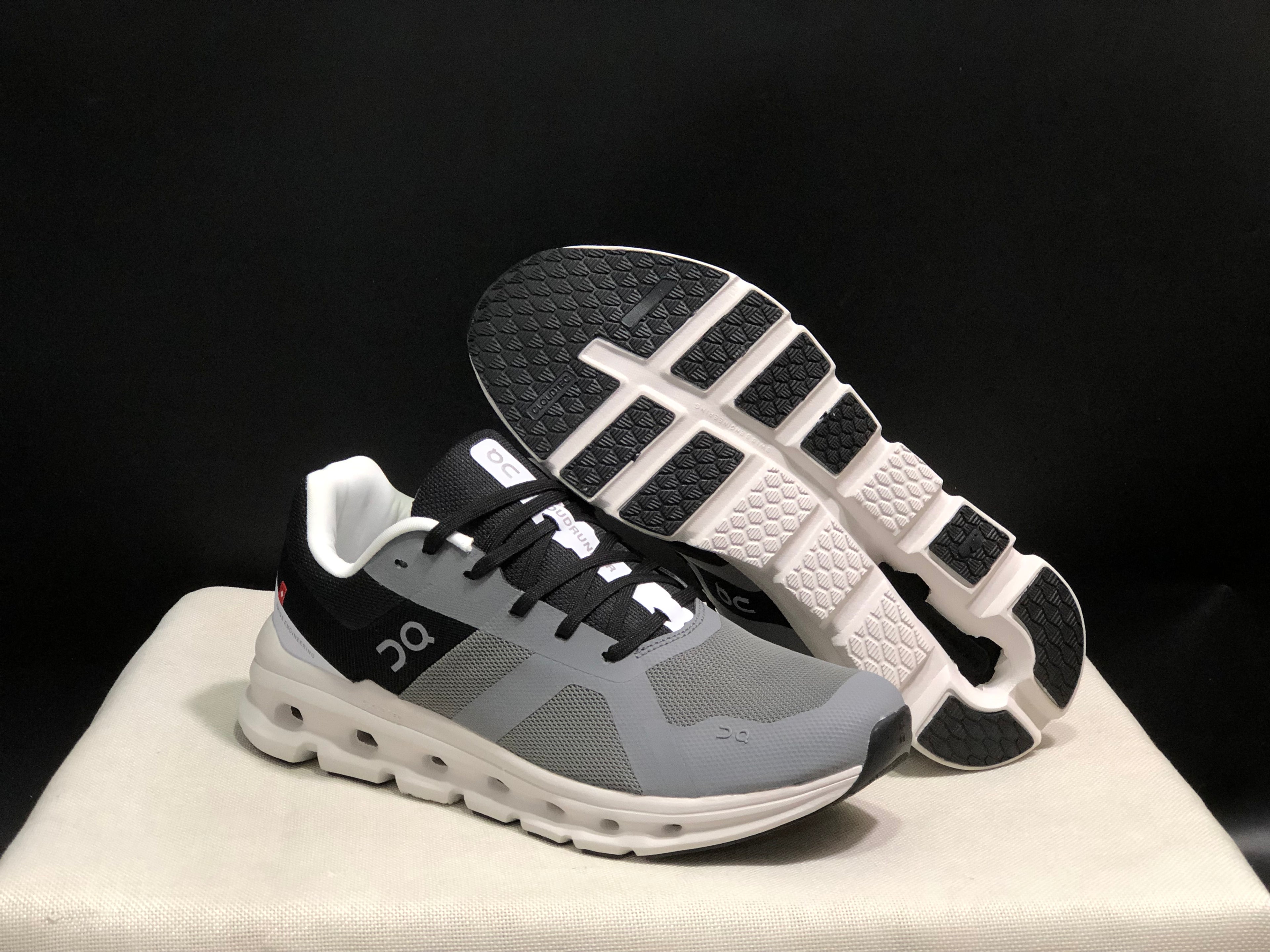 On Running Cloudrunner Anti-Slip Sports Running Shoes Eclipse/Black