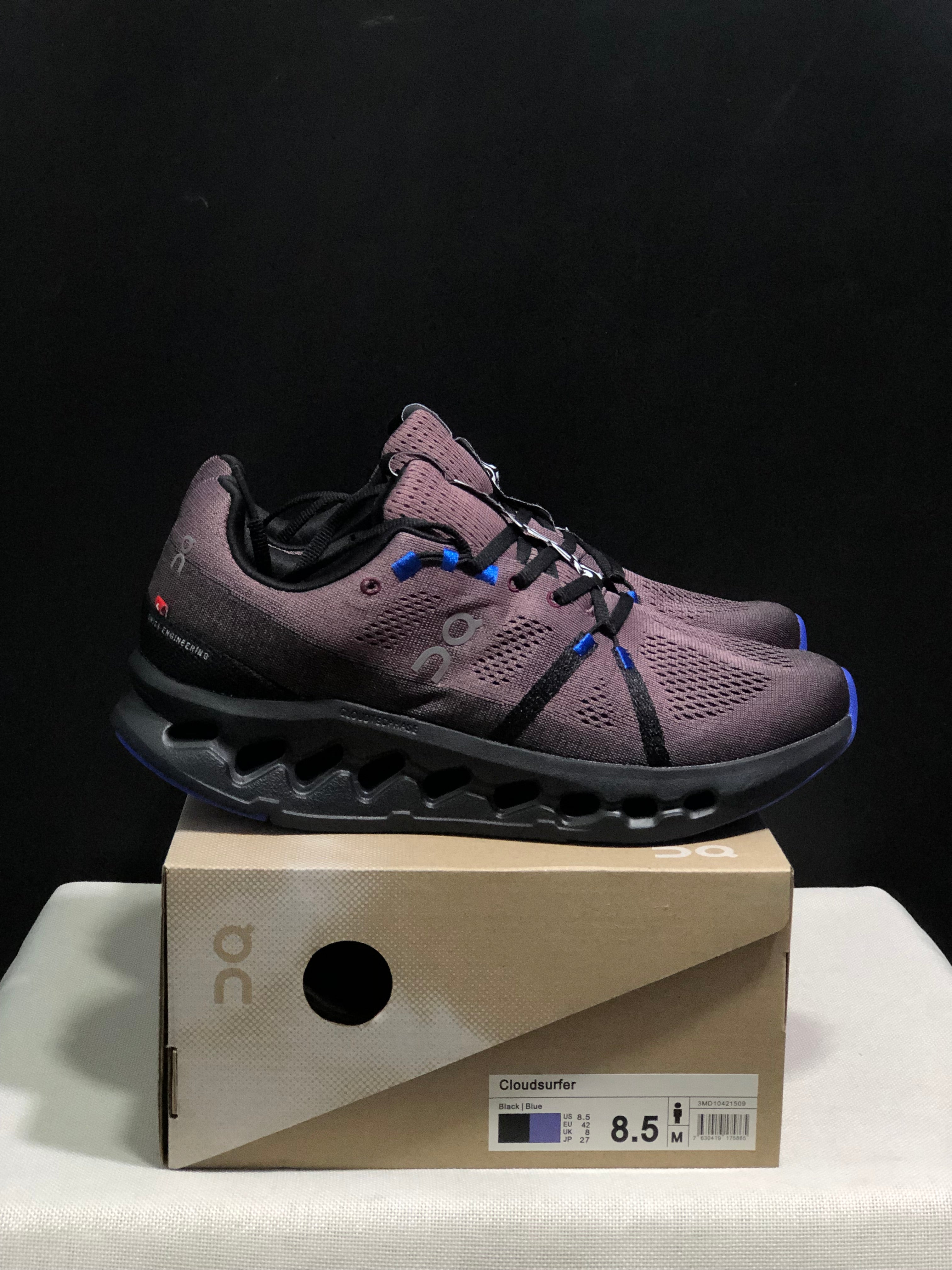 On Running Cloudsurfer Training Anti-Slip Running Shoes Black/Cobalt