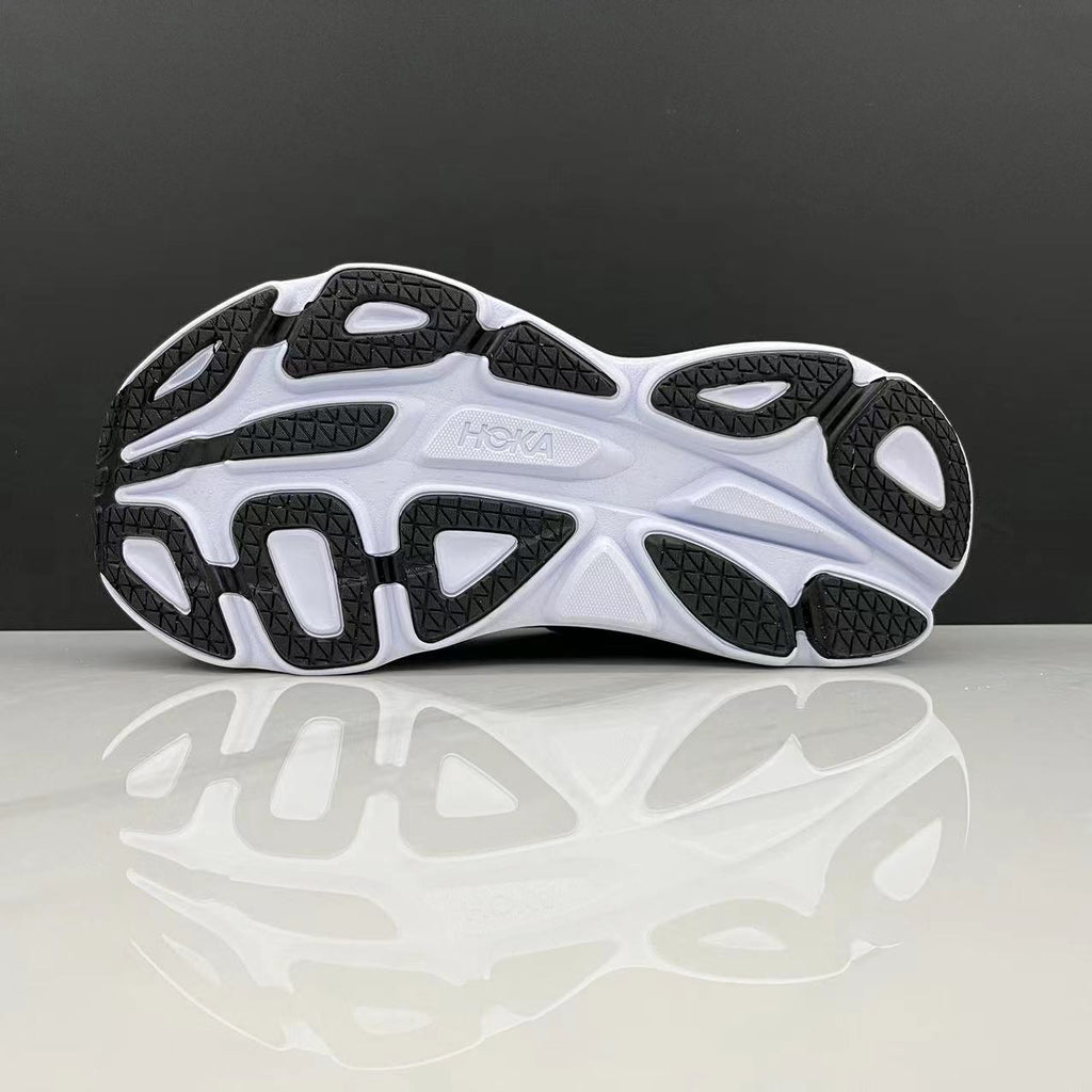 Hoka One One Bondi 8 Breathable Low-top Running Shoes Sneakers Black/White
