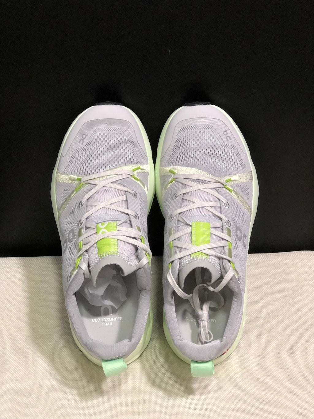 On Running Cloudsurfer Trail Waterproof Comfortable And Breathable Running Shoes Frost/Lima