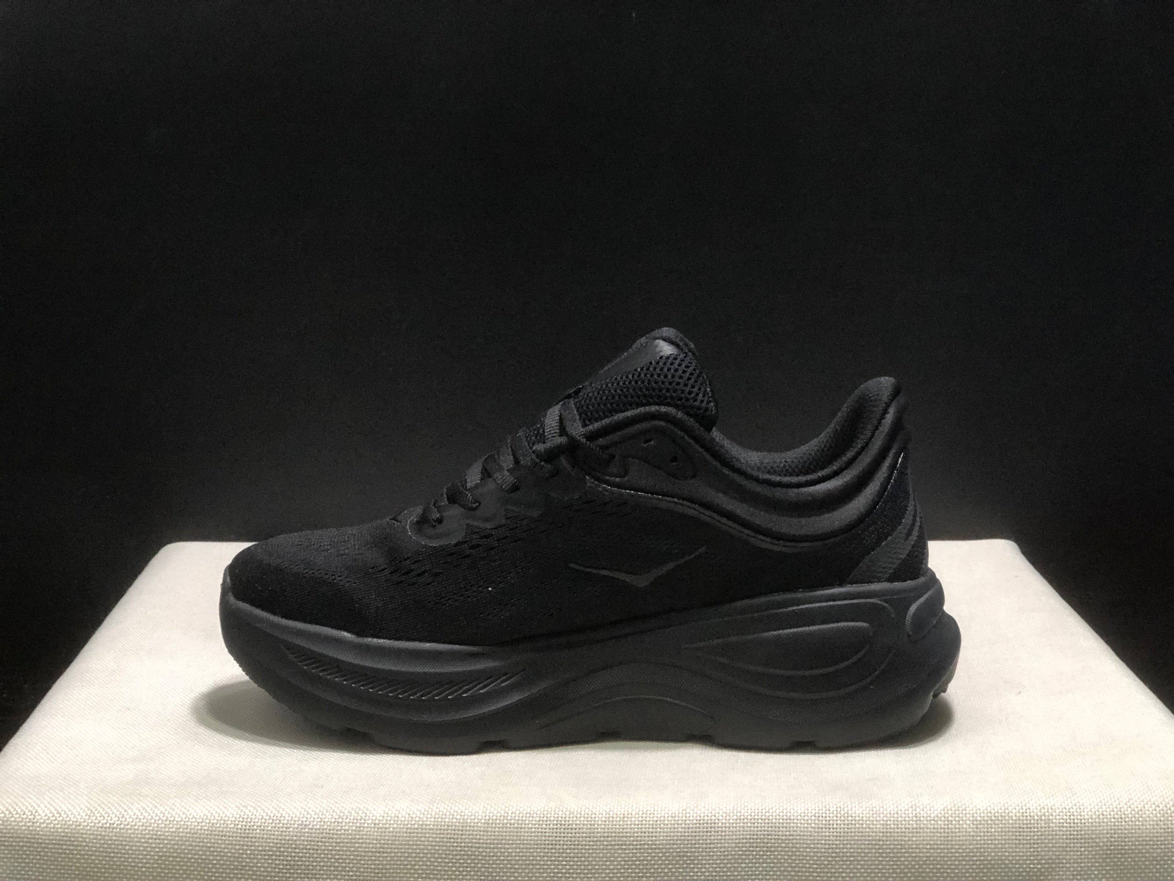Hoka One One Bondi 9 Comfortable Low-top Running Shoes Sneakers Black