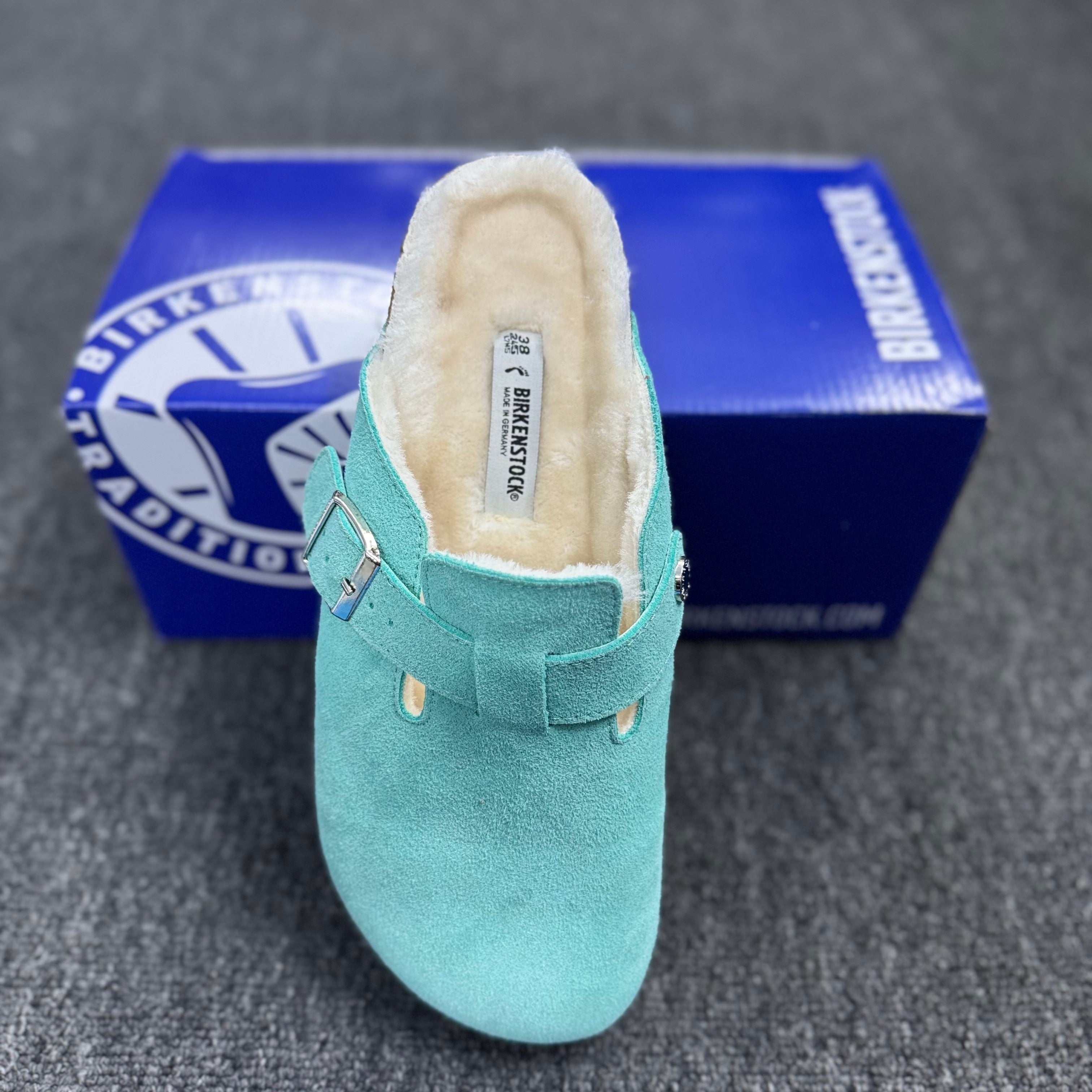 Birkenstock Boston Suede Fleece-Lined Casual Shoes