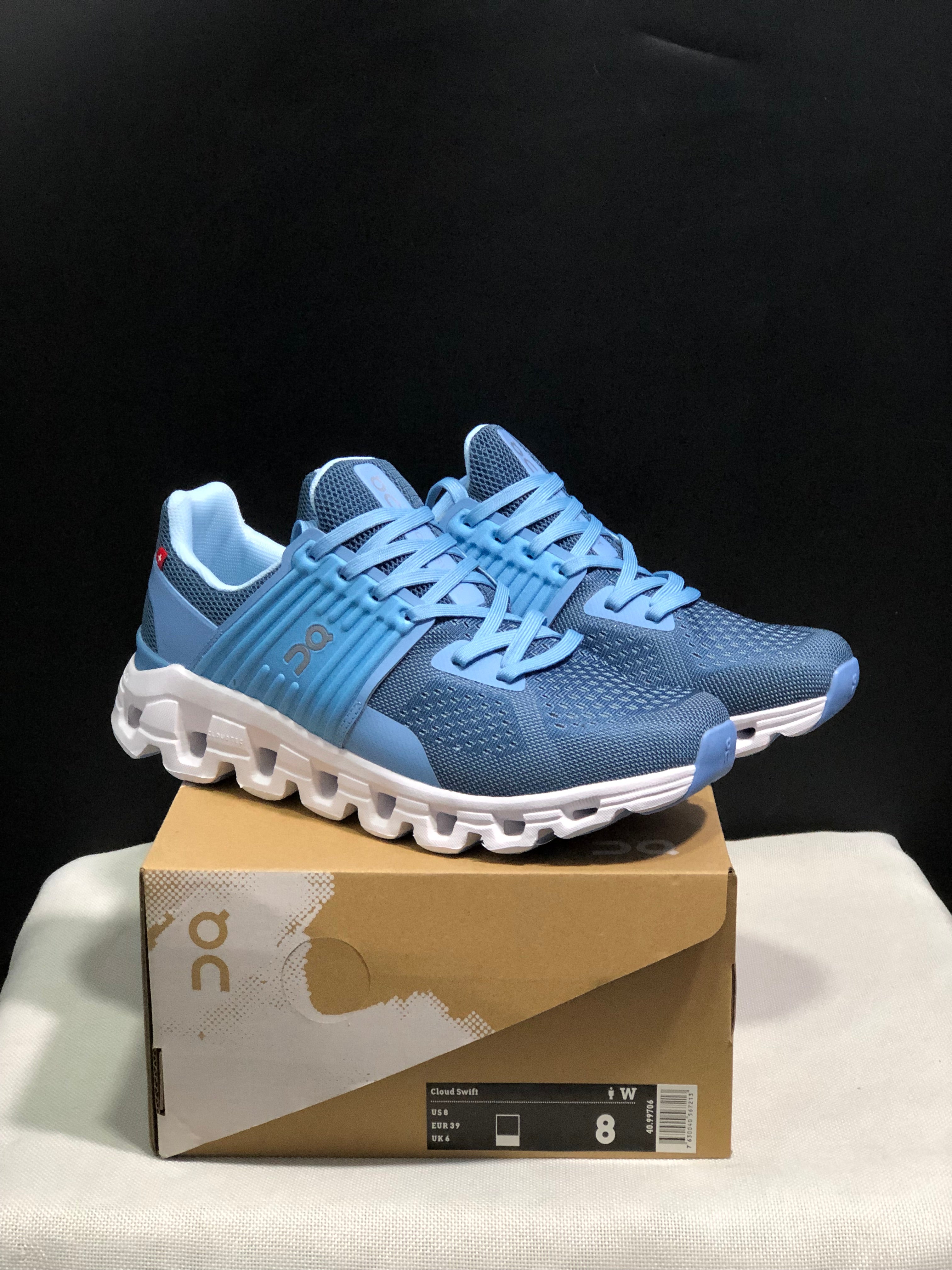 On Running Cloudswift Cushioning Running Shoes Blue/White