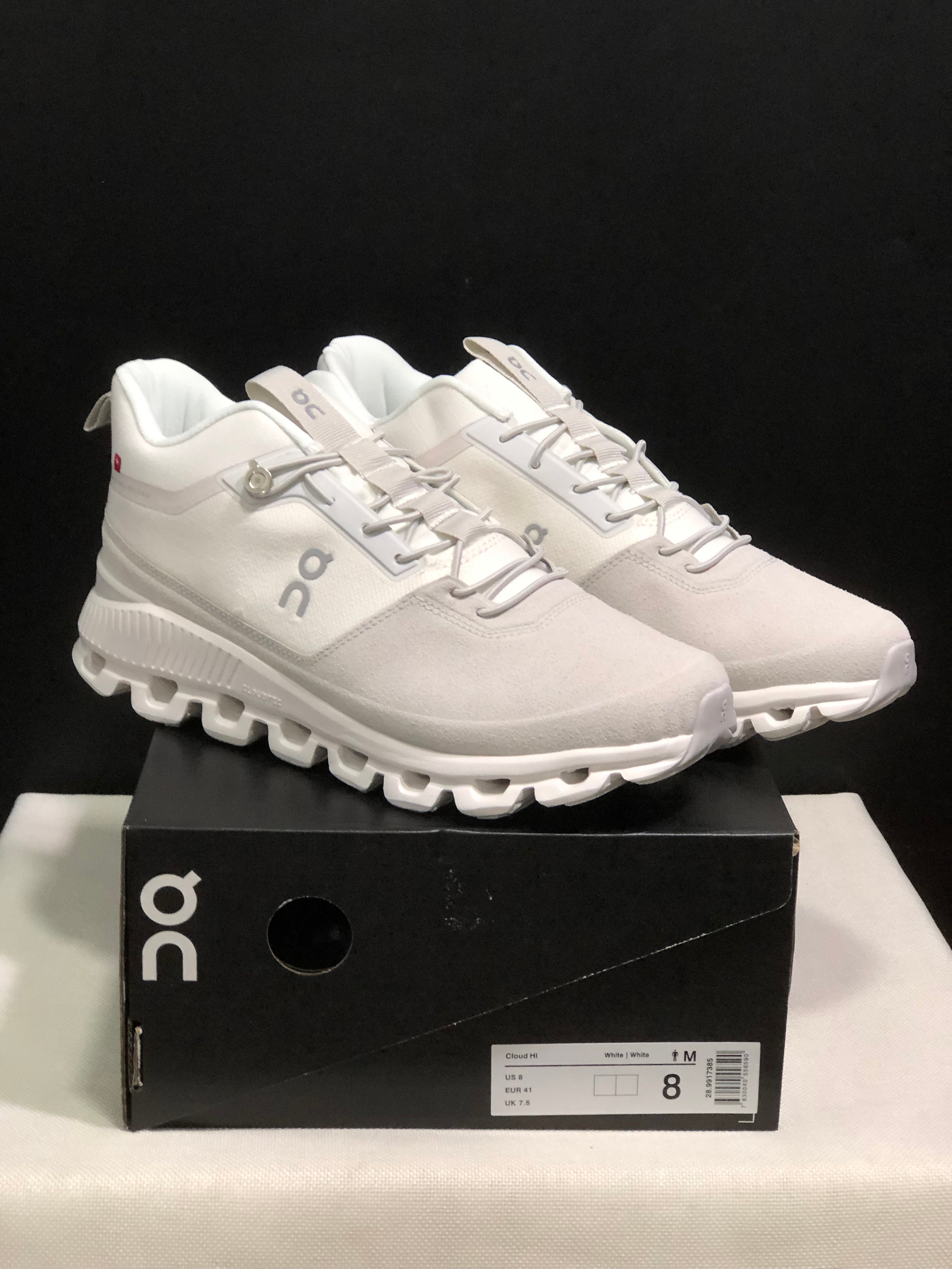 On Running Cloud Hi Edge Outdoor Training Running Shoes White/Ivory