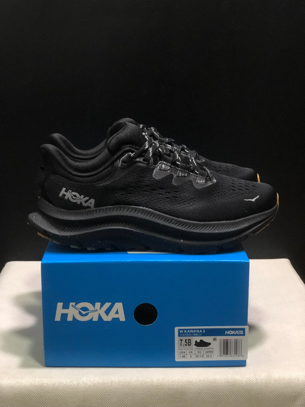 Hoka One One Kawana 2 Comfortable Casual Running Shoes Sneakers Black