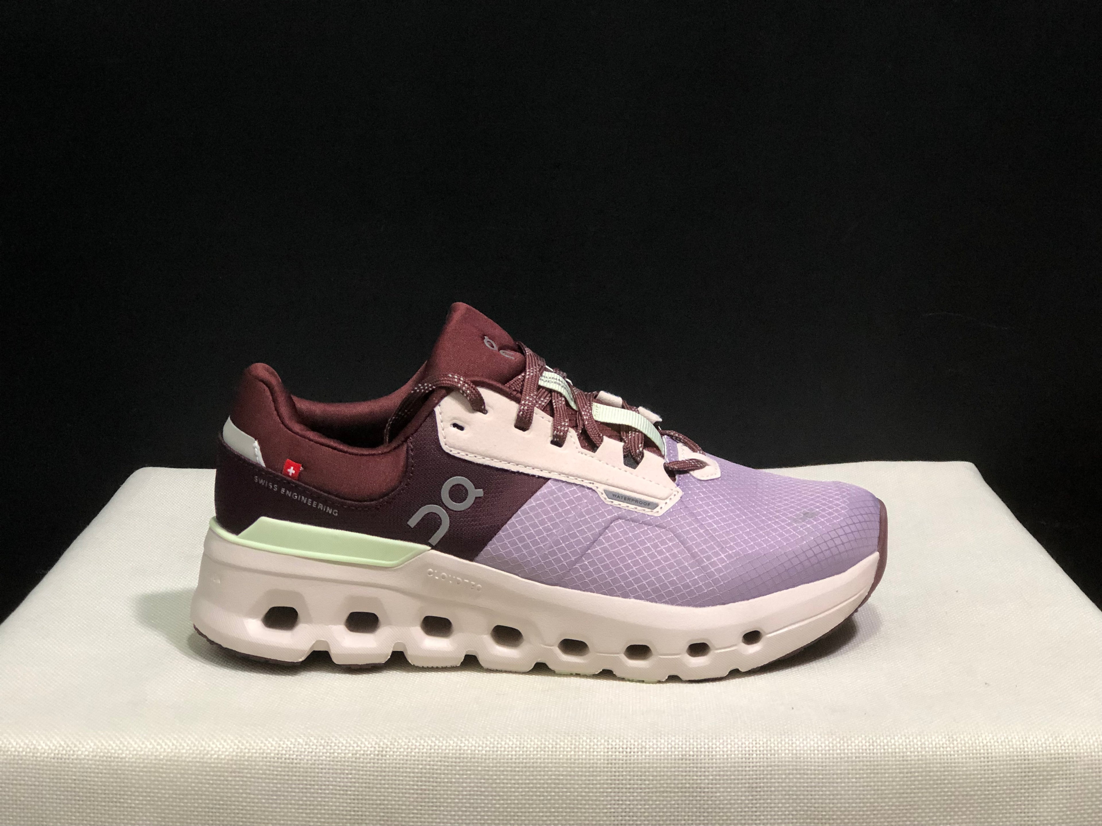 On Running Cloudrunner 2 Mesh Breathable Running Shoes Maroon/Rosewood White