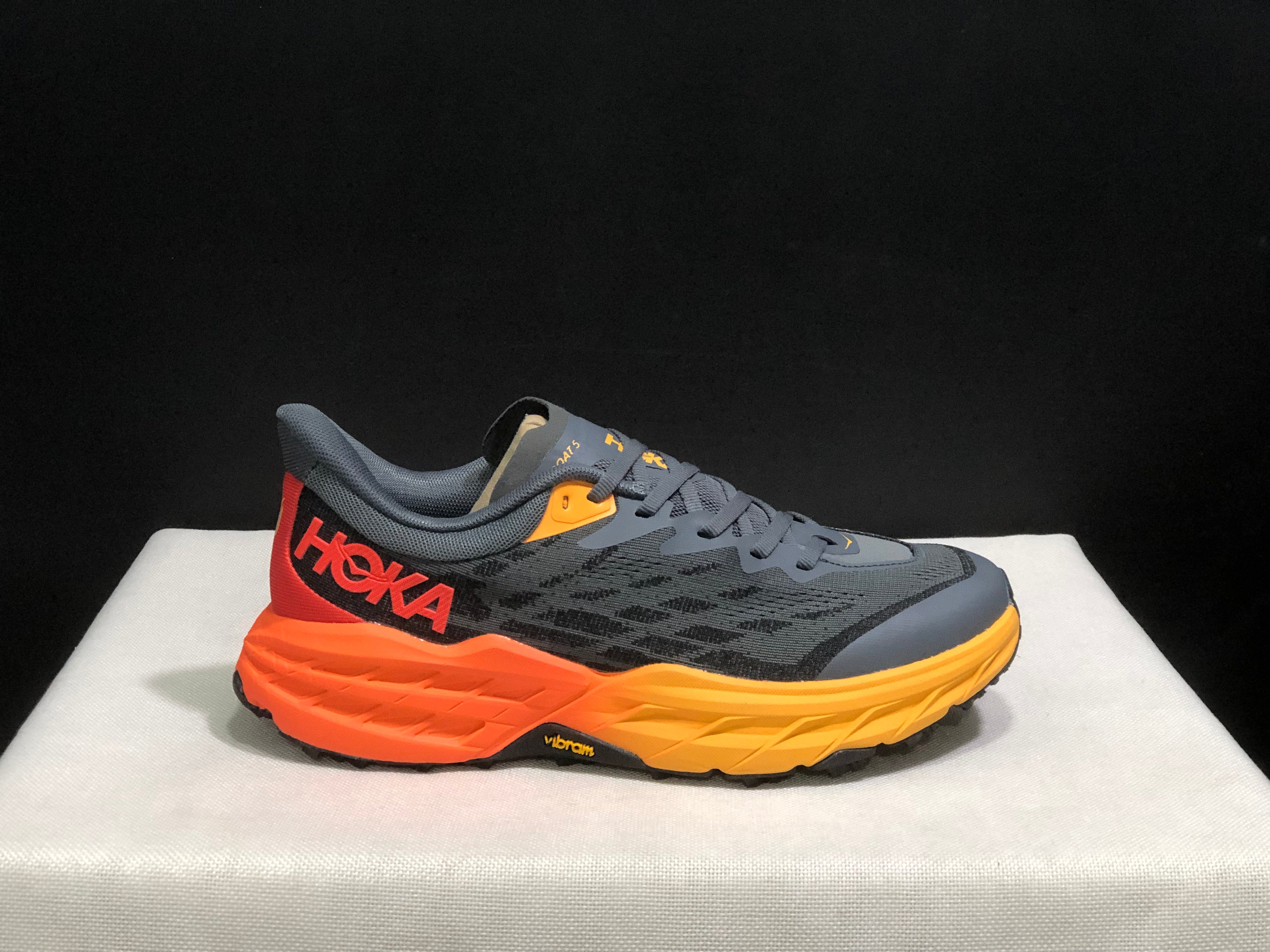 Hoka One One Speedgoat 5 Trail Running Shoes Sneakers Dark Grey
