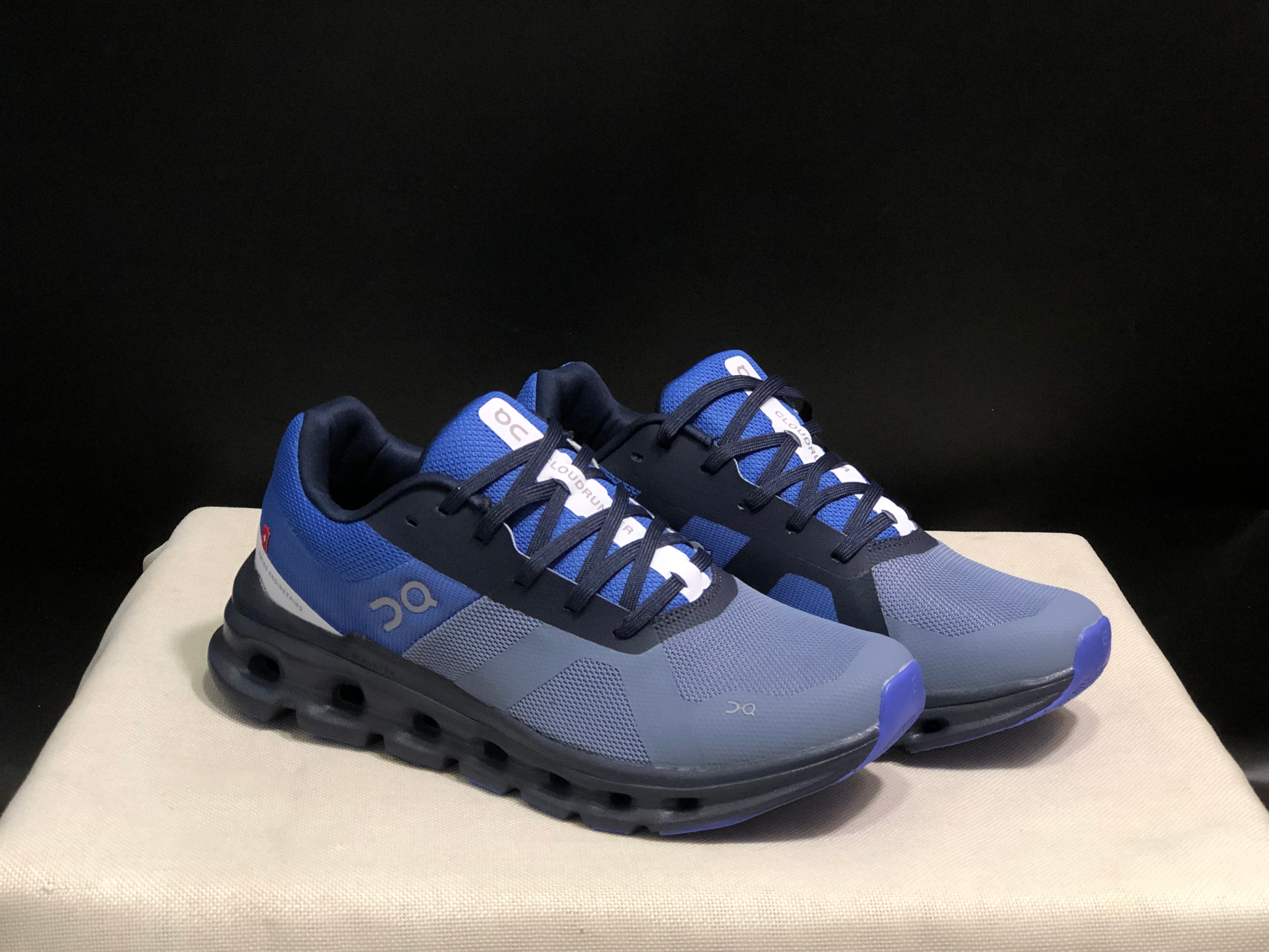 On Running Cloudrunner Anti-Slip Sports Running Shoes Shale/Cobalt