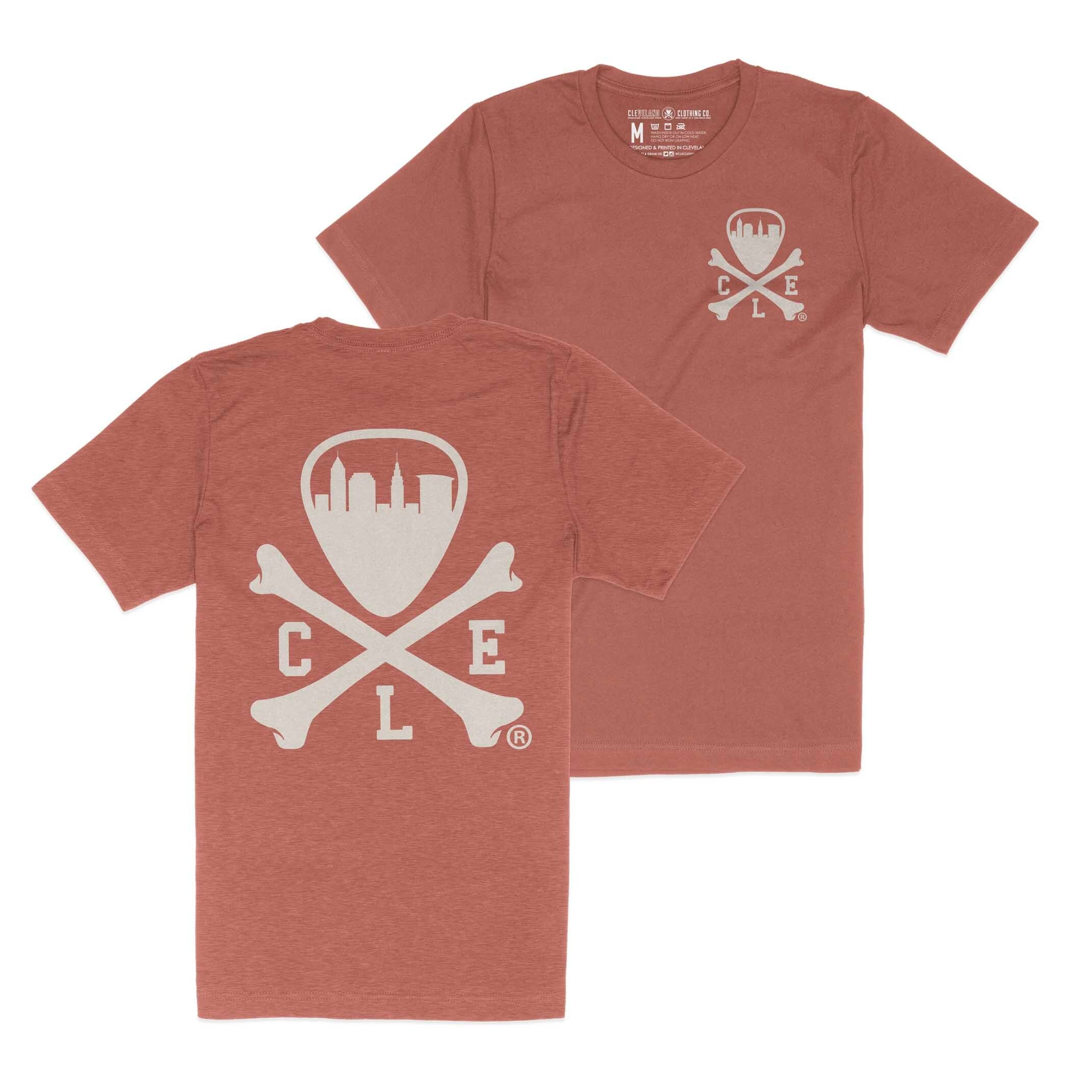 CLE Logo - Unisex Crew T-Shirt - Heather Clay