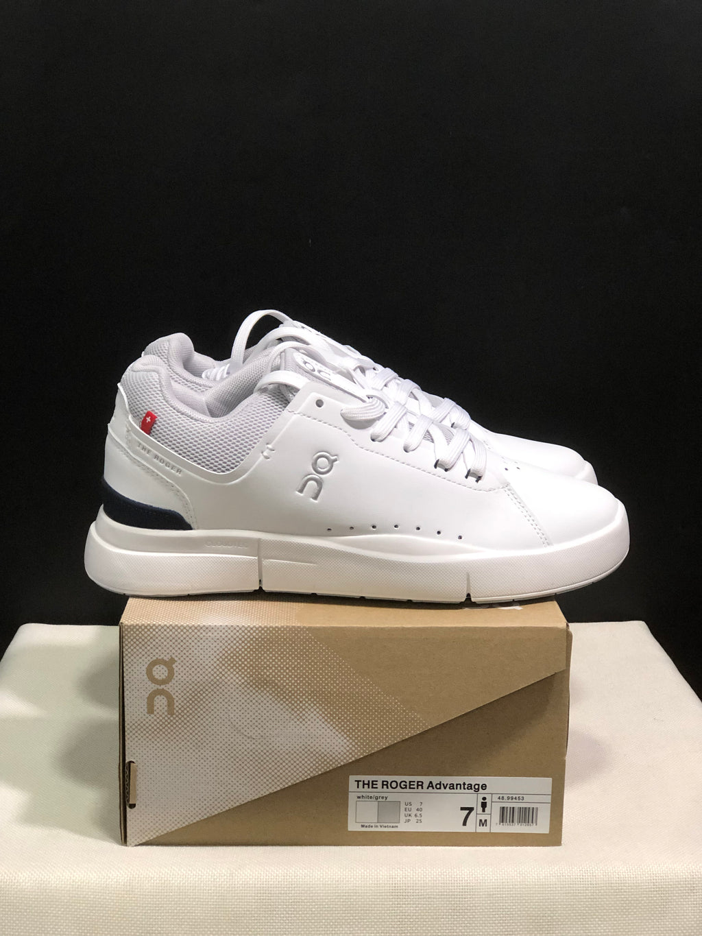 On Running The Roger Spin Board Shoes White/Light Grey