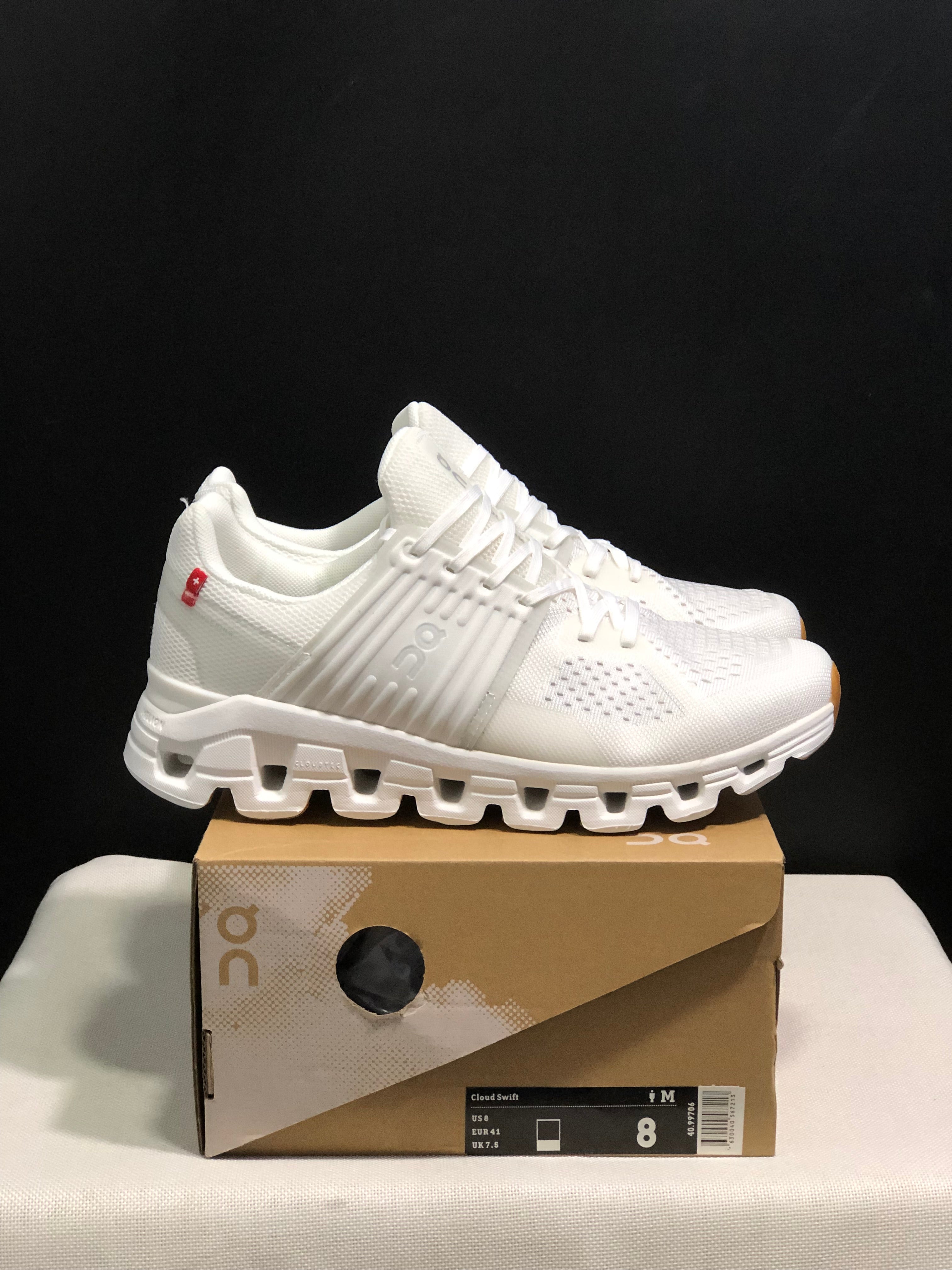 On Running Cloudswift Cushioning Running Shoes White