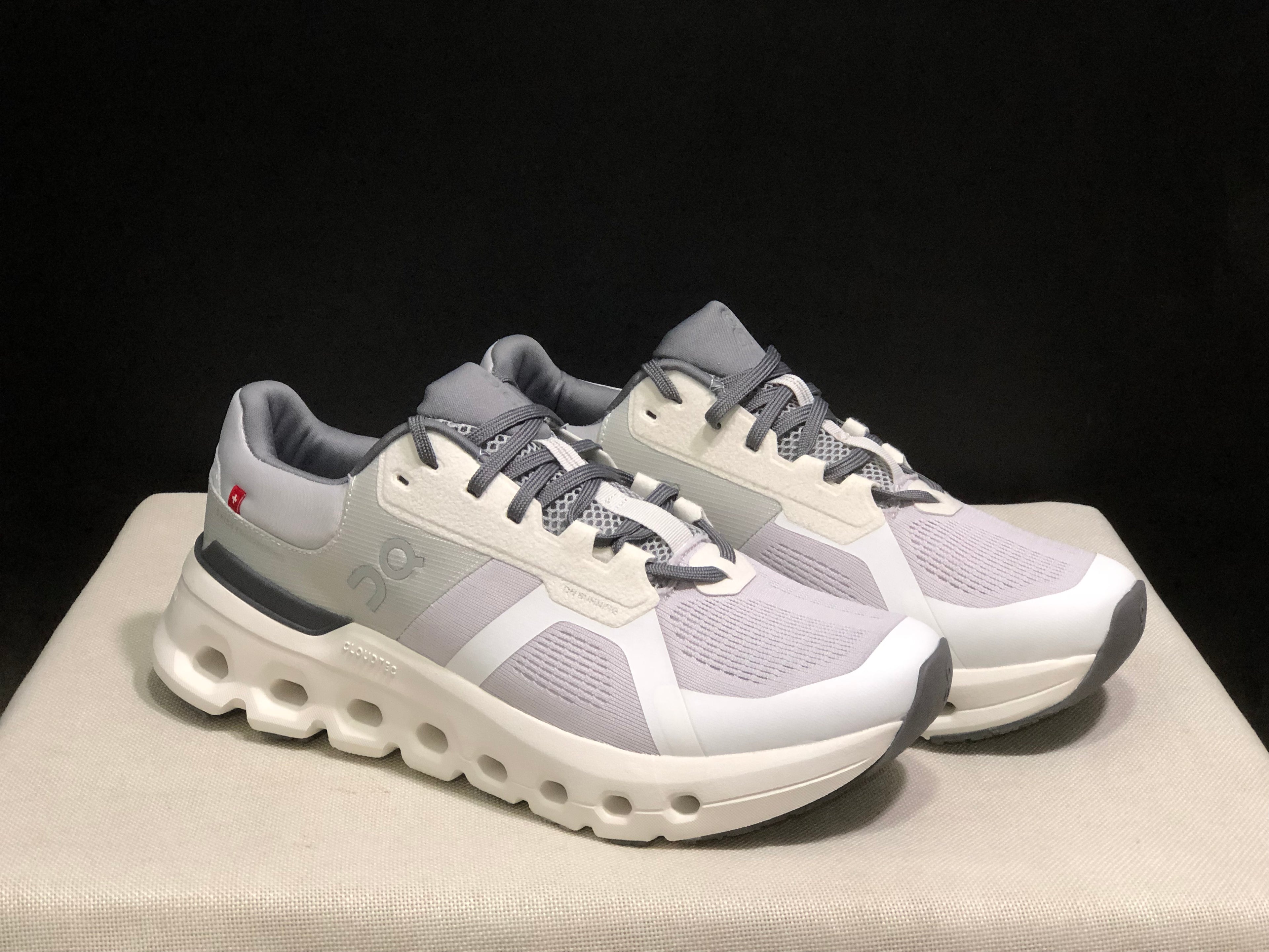 On Running Cloudrunner 2 Mesh Breathable Light Grey Running Shoes