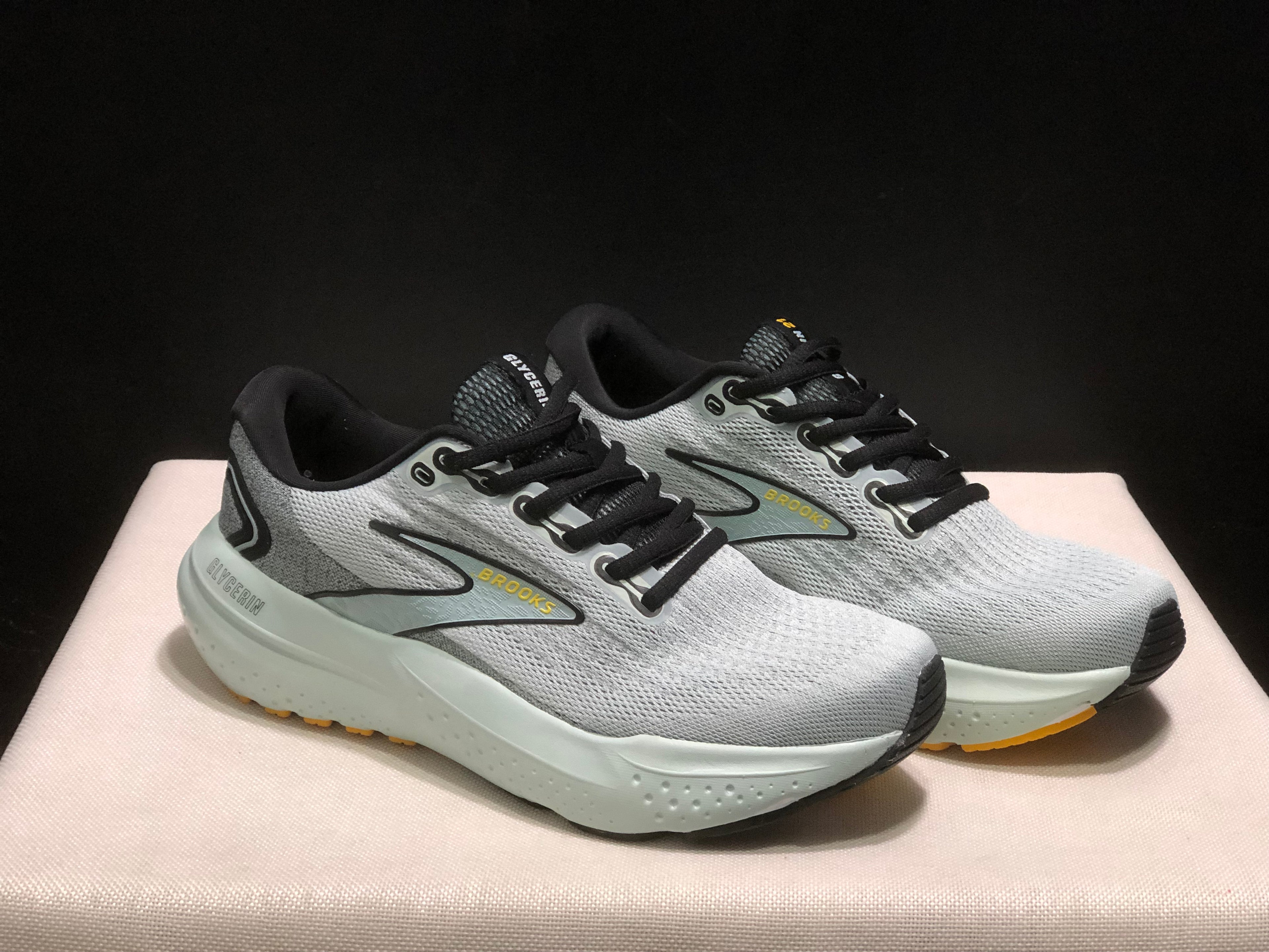 Brooks Glycerin 21 Low-top Casual Running Shoes Blue/Black/Gold