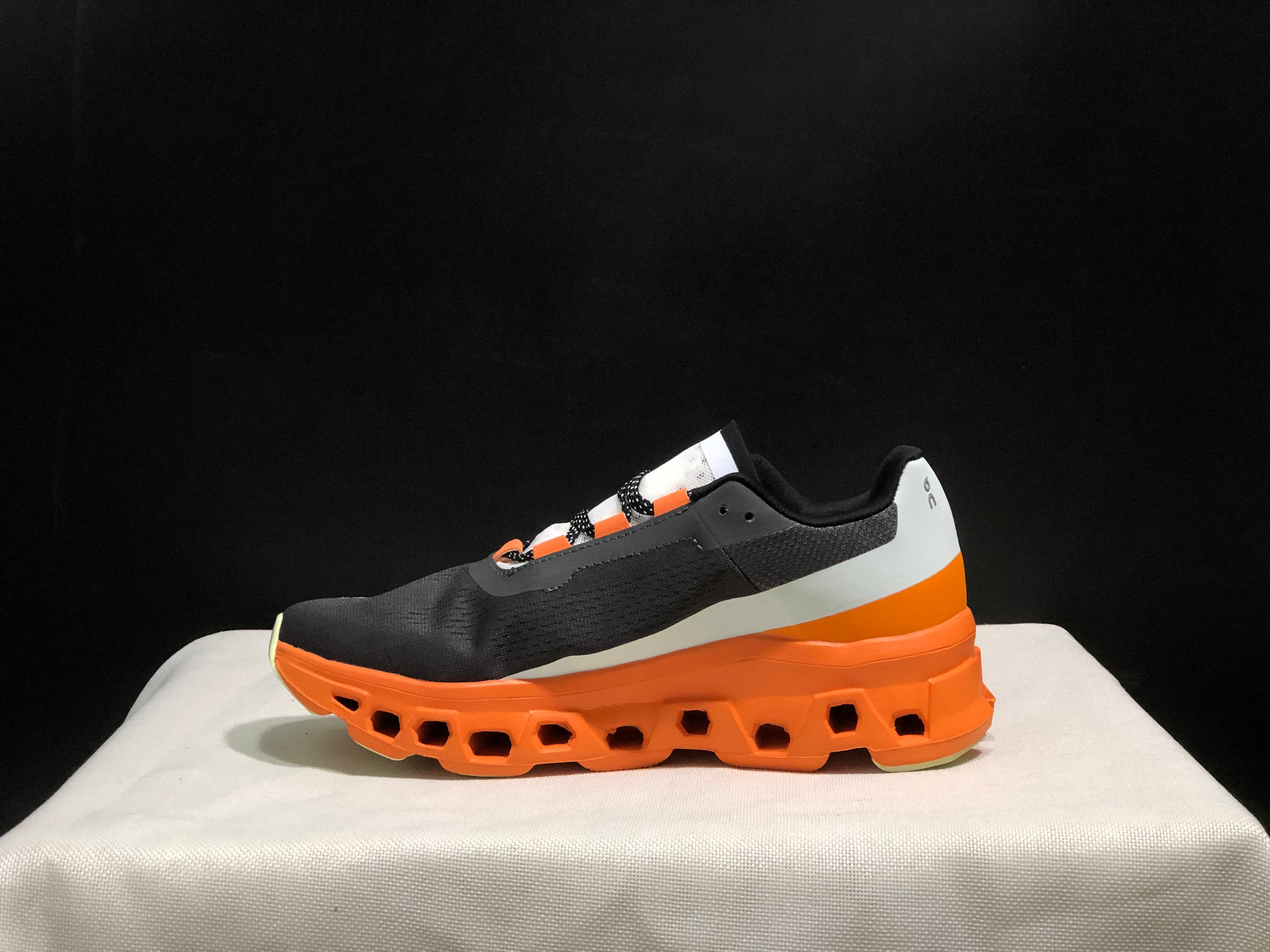 On Running Cloudmonster Anti-Slip Running Shoes Dark Grey/Orange