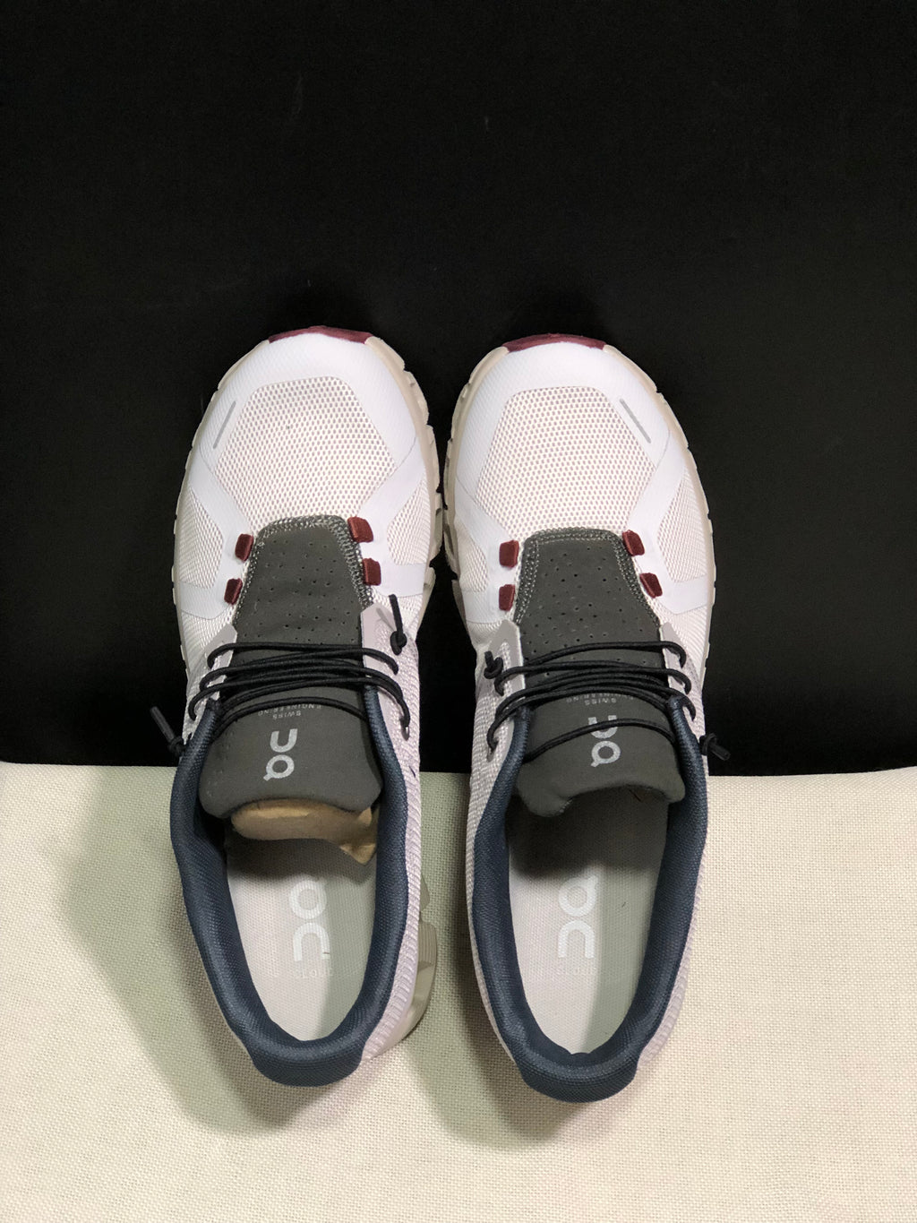 On Running Cloud 5 Lightweight Running Shoes Pearl Frost/Light Grey