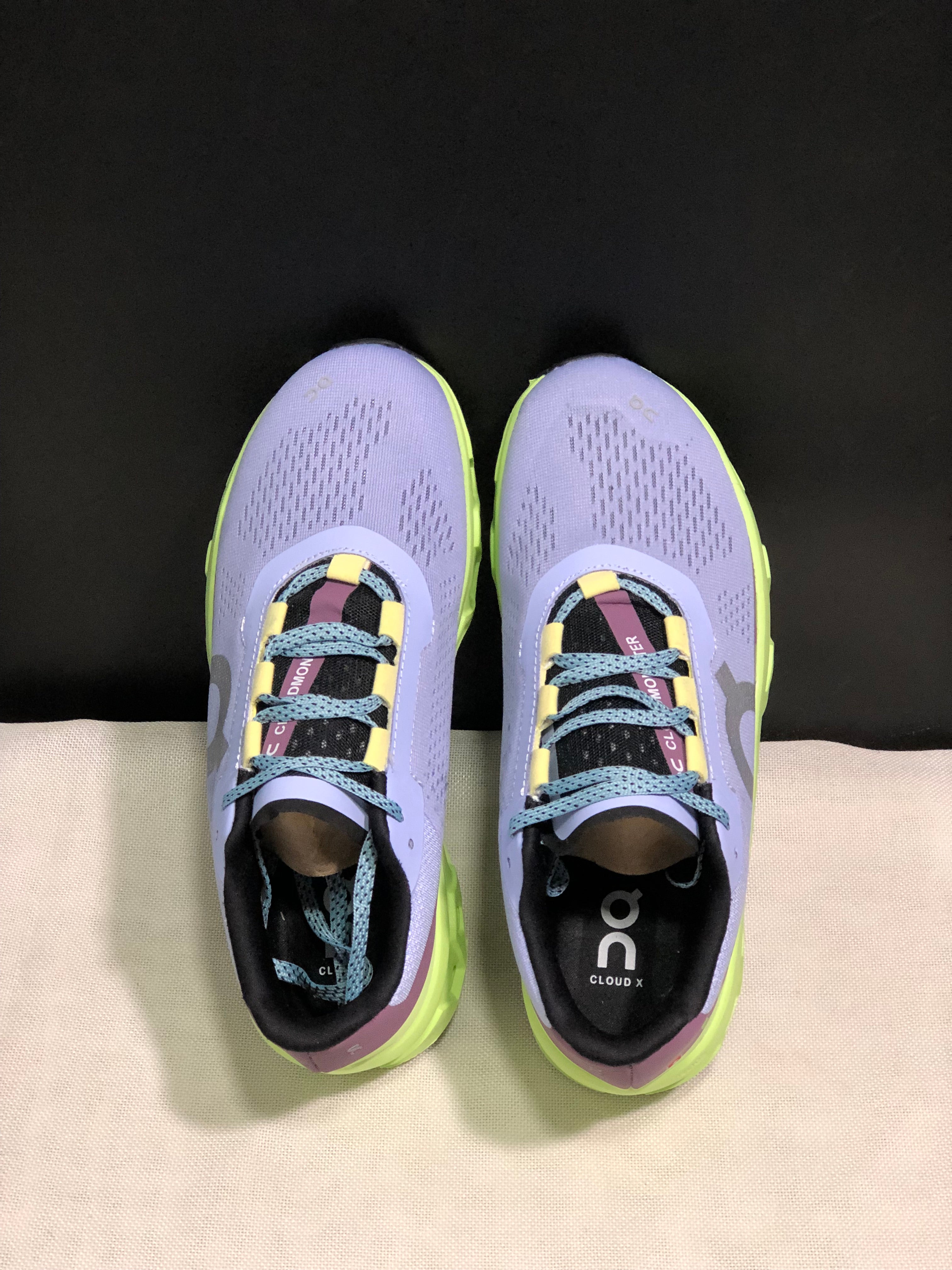 On Running Cloudmonster Anti-Slip Running Shoes Light Purple/Green