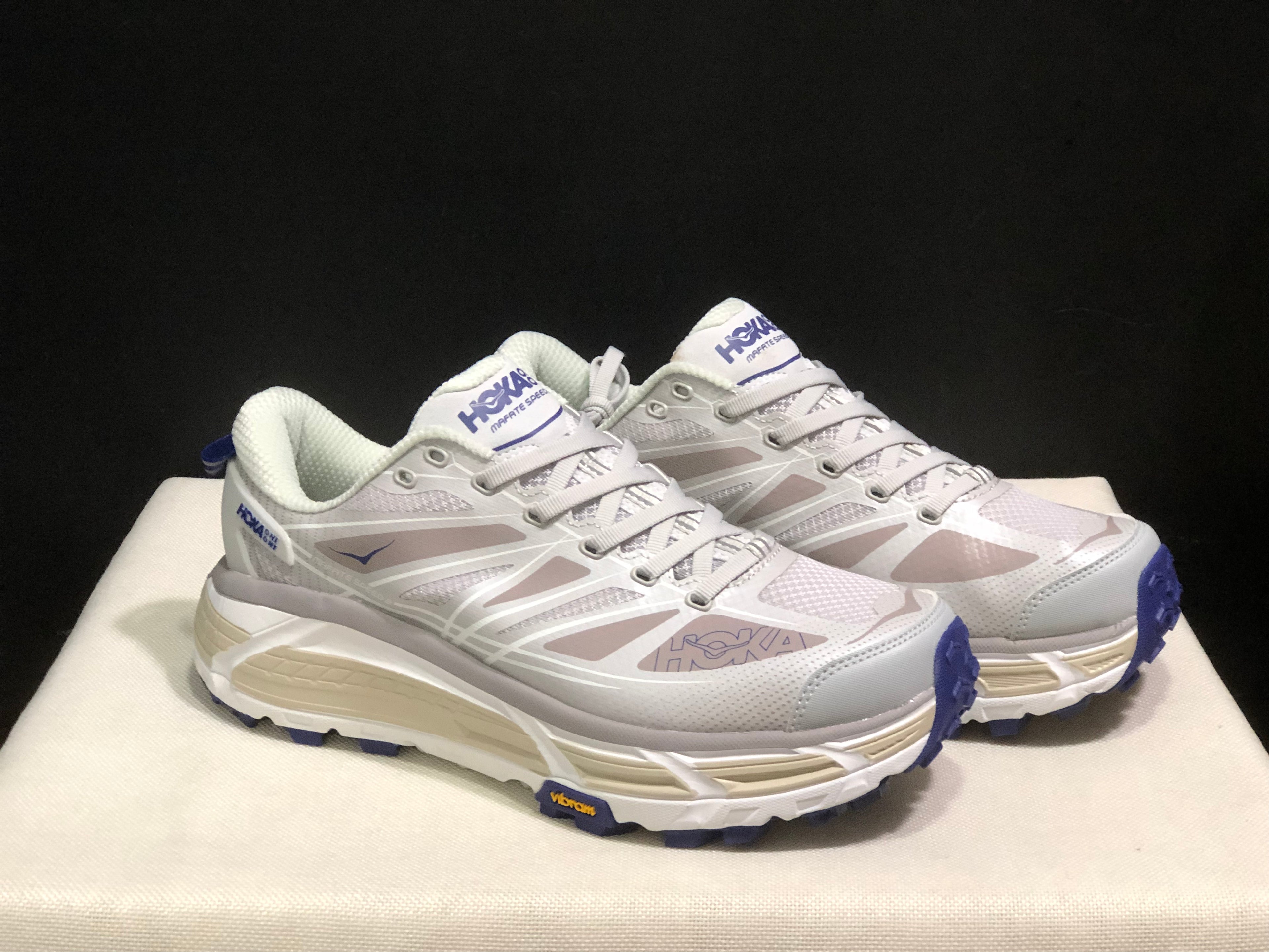 Hoka One One Mafate Speed 2 Mountain Anti-slip Running Shoes Sneakers White