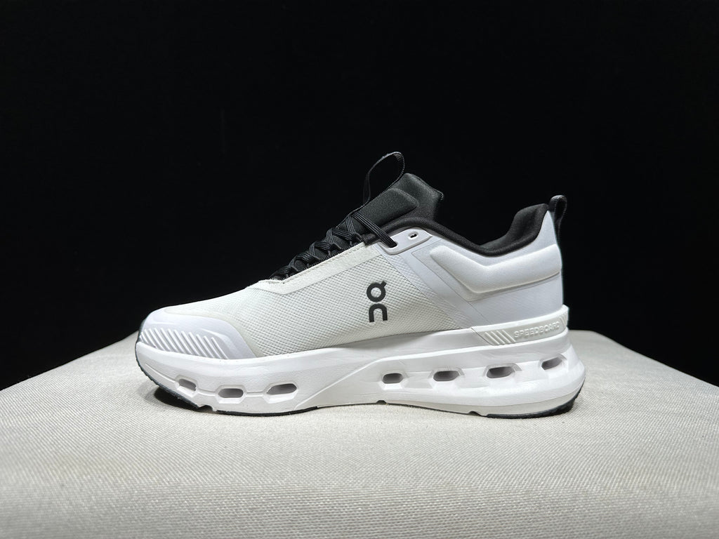 On Running Cloudnova X Comfortable Anti-Slip Running Shoes Black/Ivory White