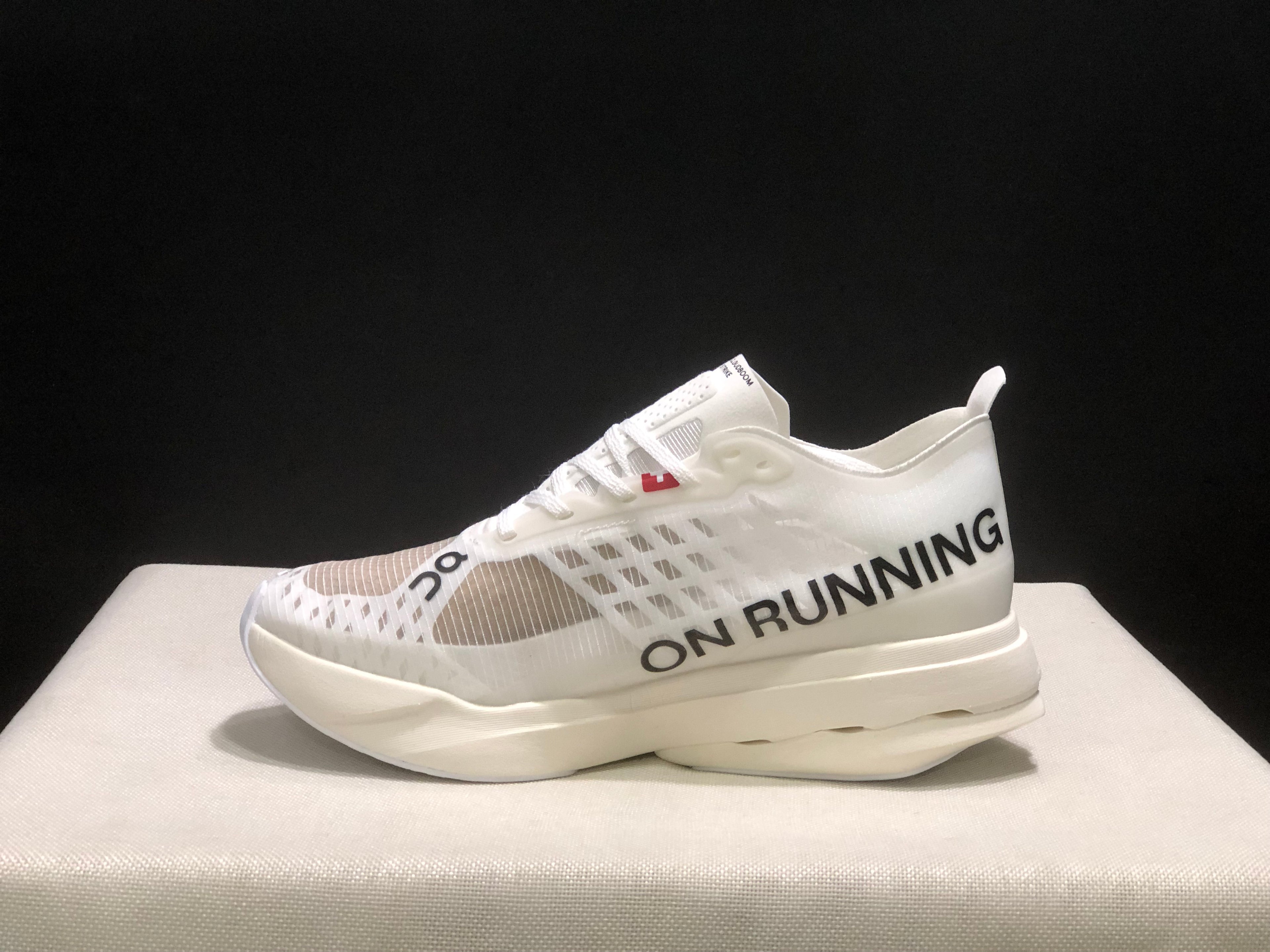 On Running Cloudboom Strike Professional Marathon Running Shoes White