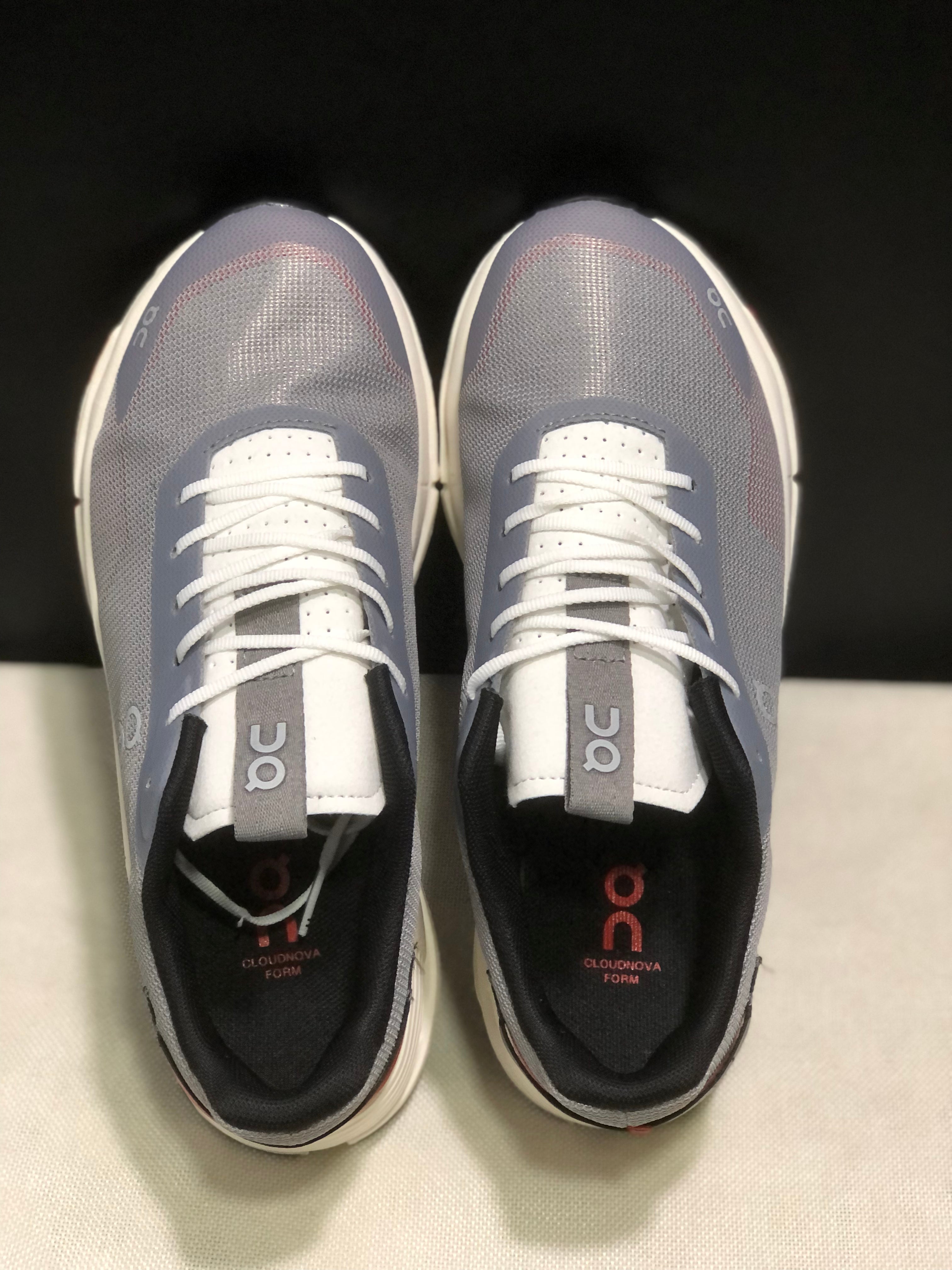 On Running Cloudnova Form 2 Fashionable Casual Running Shoes Fog Grey/Red