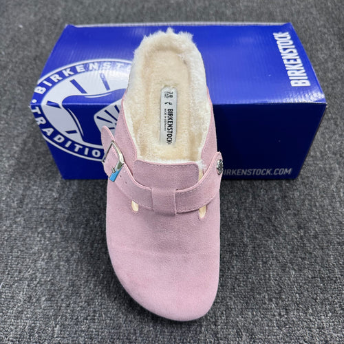 Birkenstock Boston Suede Fleece-Lined Casual Shoes