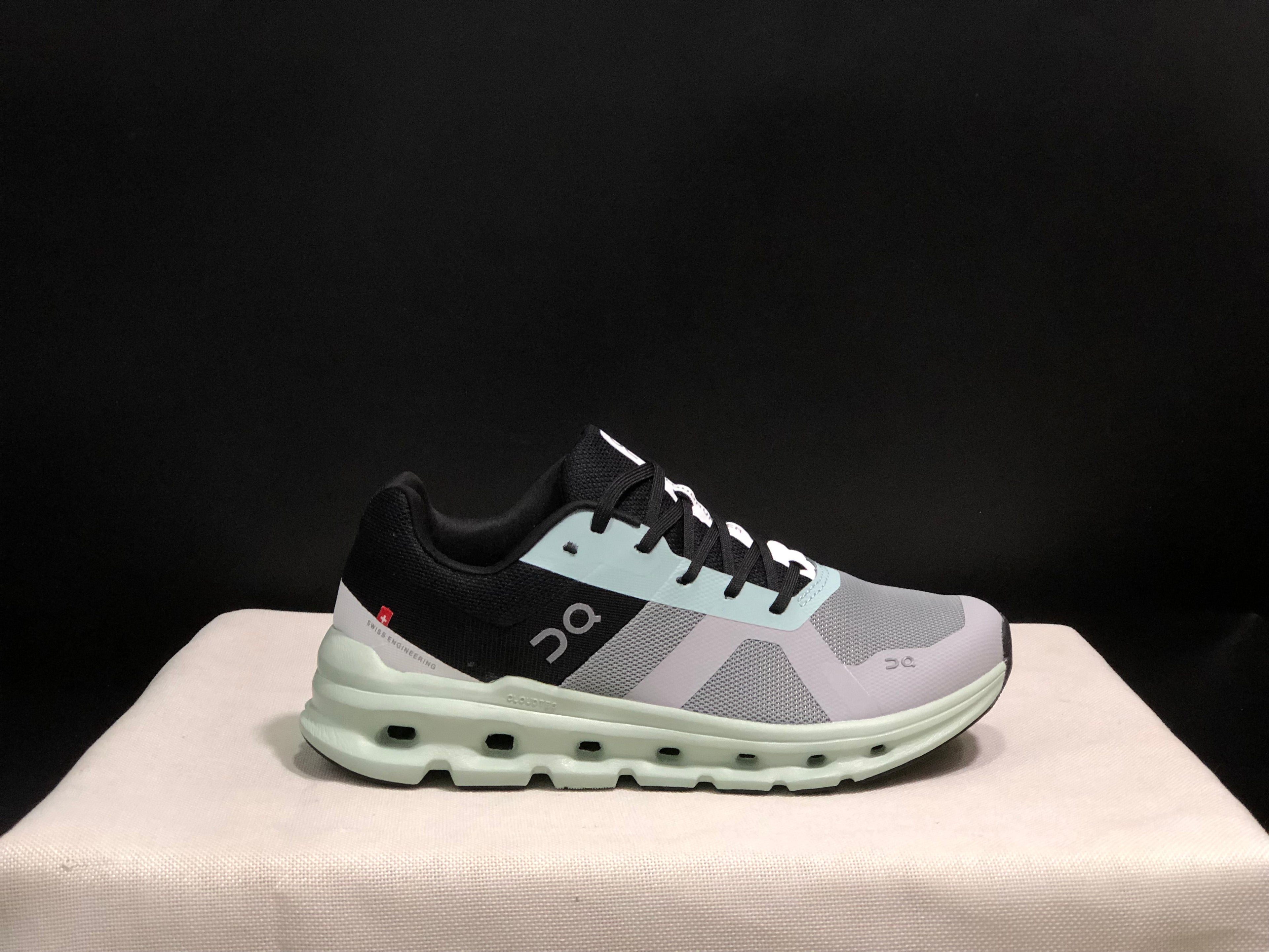 On Running Cloudrunner Anti-Slip Sports Running Shoes Alloy/Moss