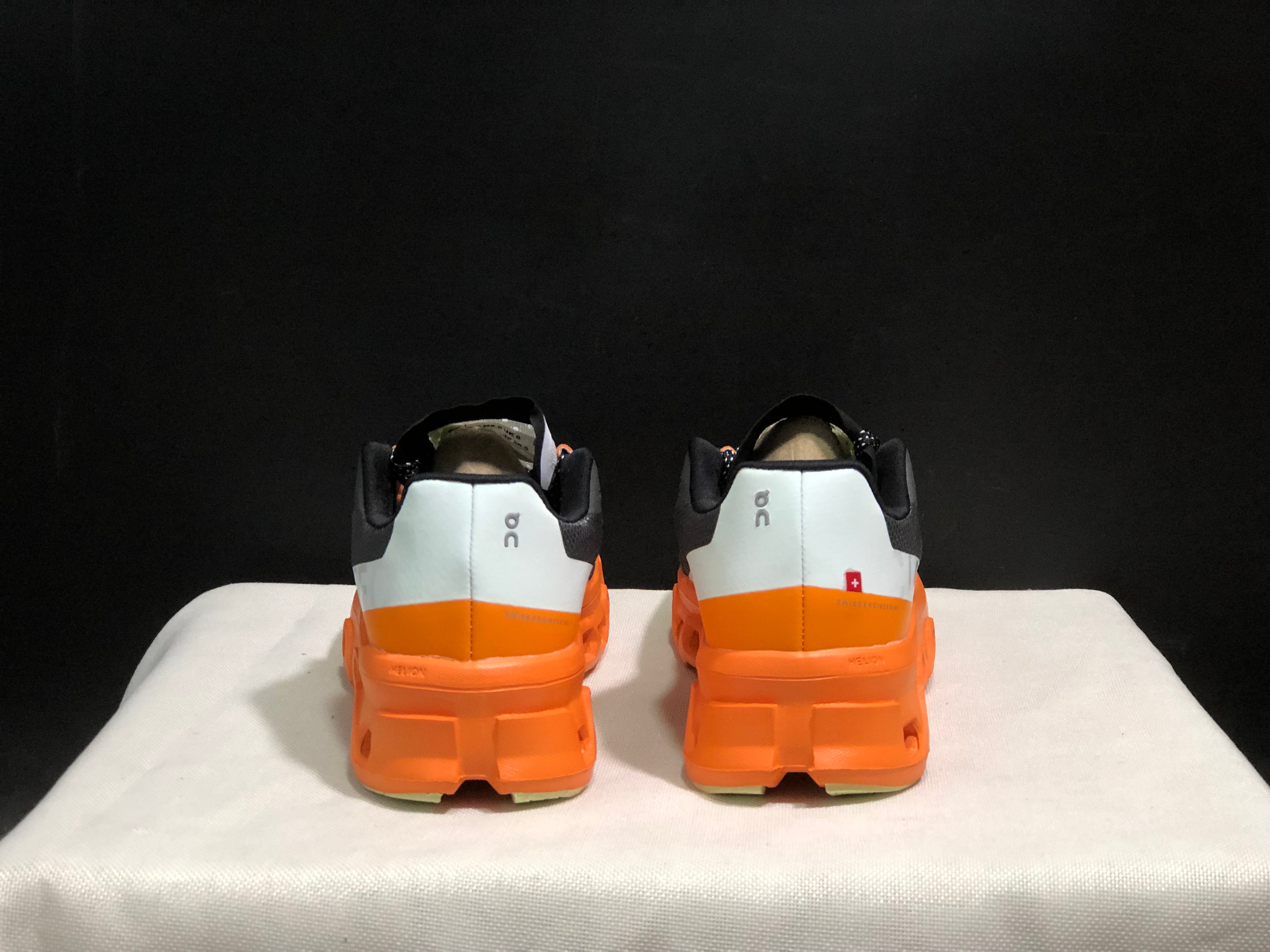 On Running Cloudmonster Anti-Slip Running Shoes Dark Grey/Orange