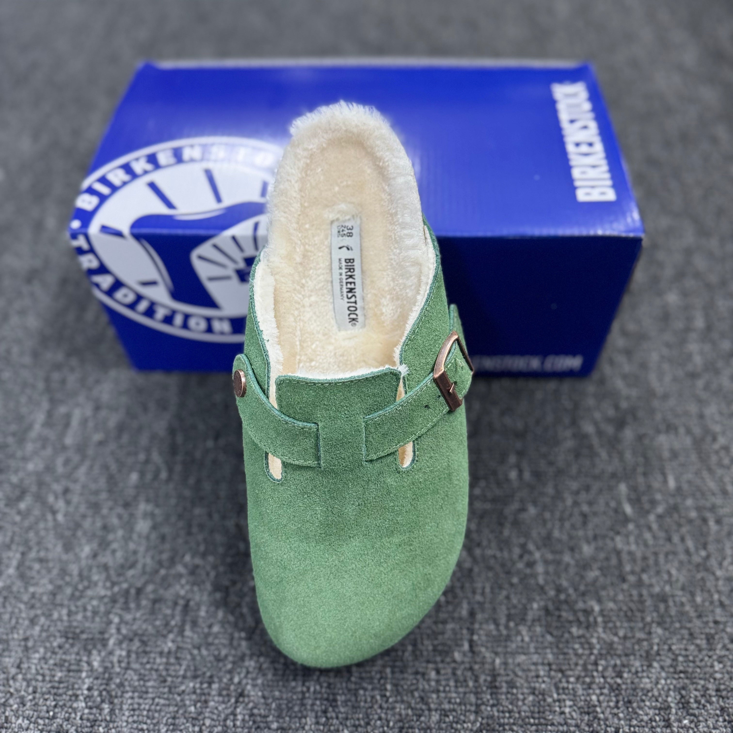 Birkenstock Boston Suede Fleece-Lined Casual Shoes
