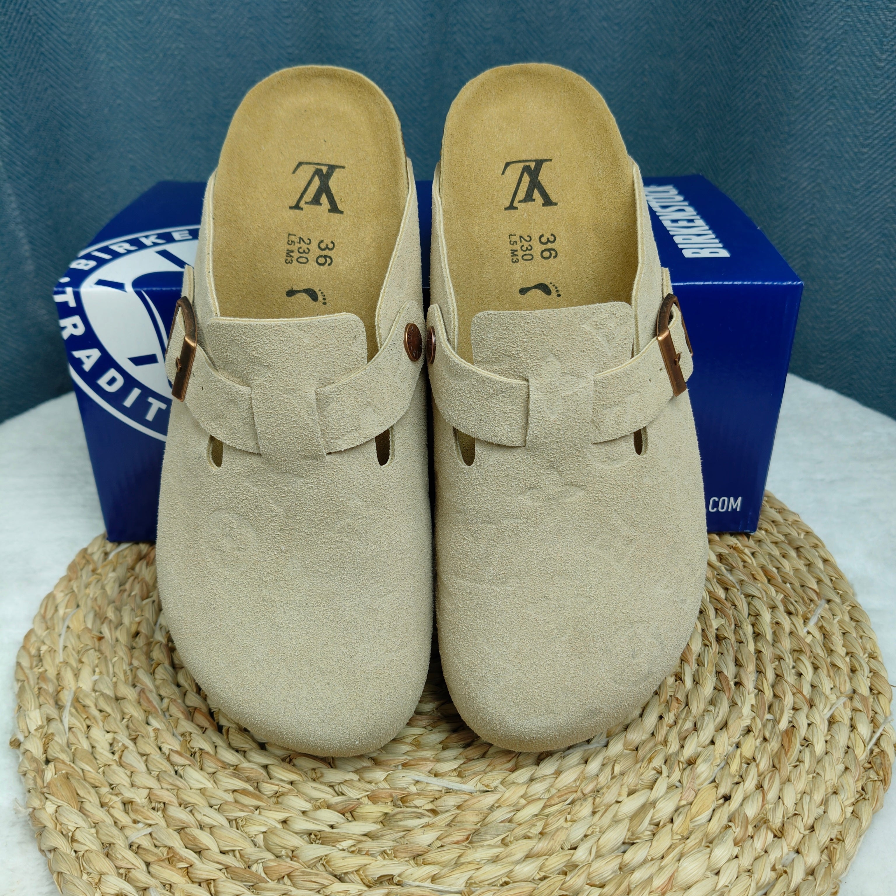 Birkenstock Boston Suede Leather Casual Shoes Joint Edition