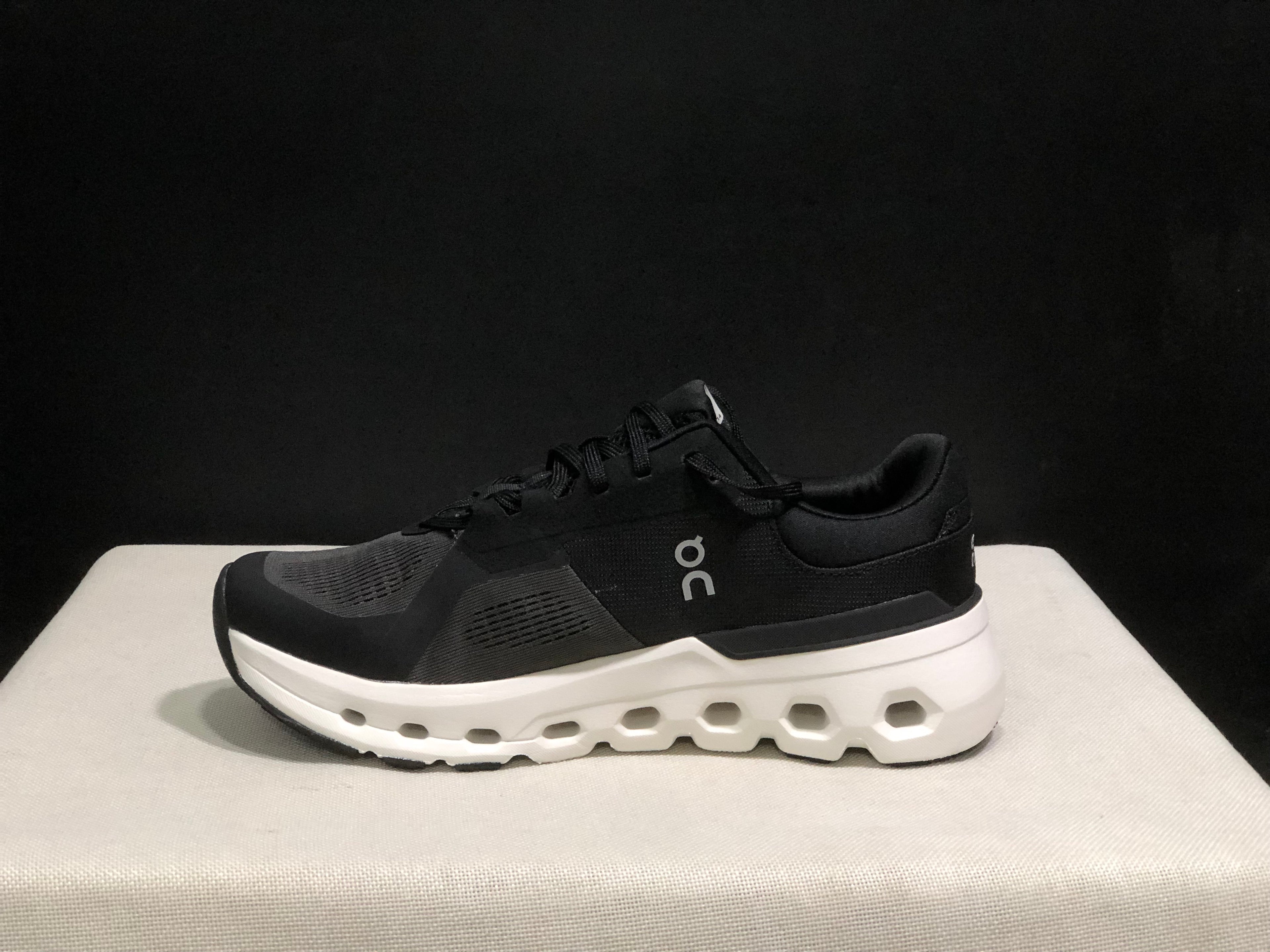 On Running Cloudrunner 2 Mesh Breathable Running Shoes Black/Drak Grey