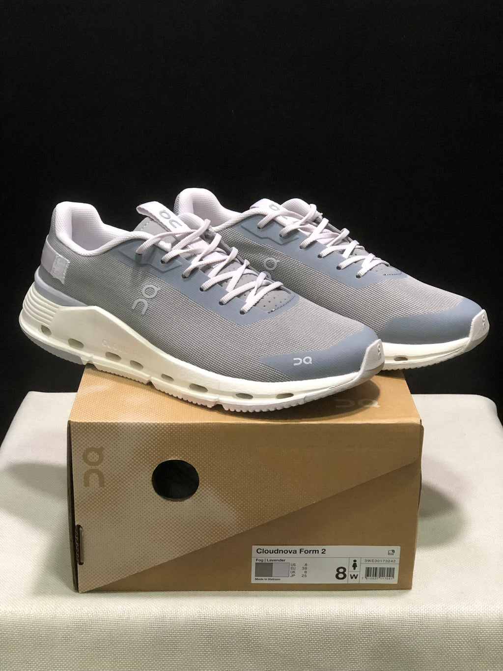 On Running Cloudnova Form 2 Fashionable Casual Running Shoes Fog Grey/Lavender