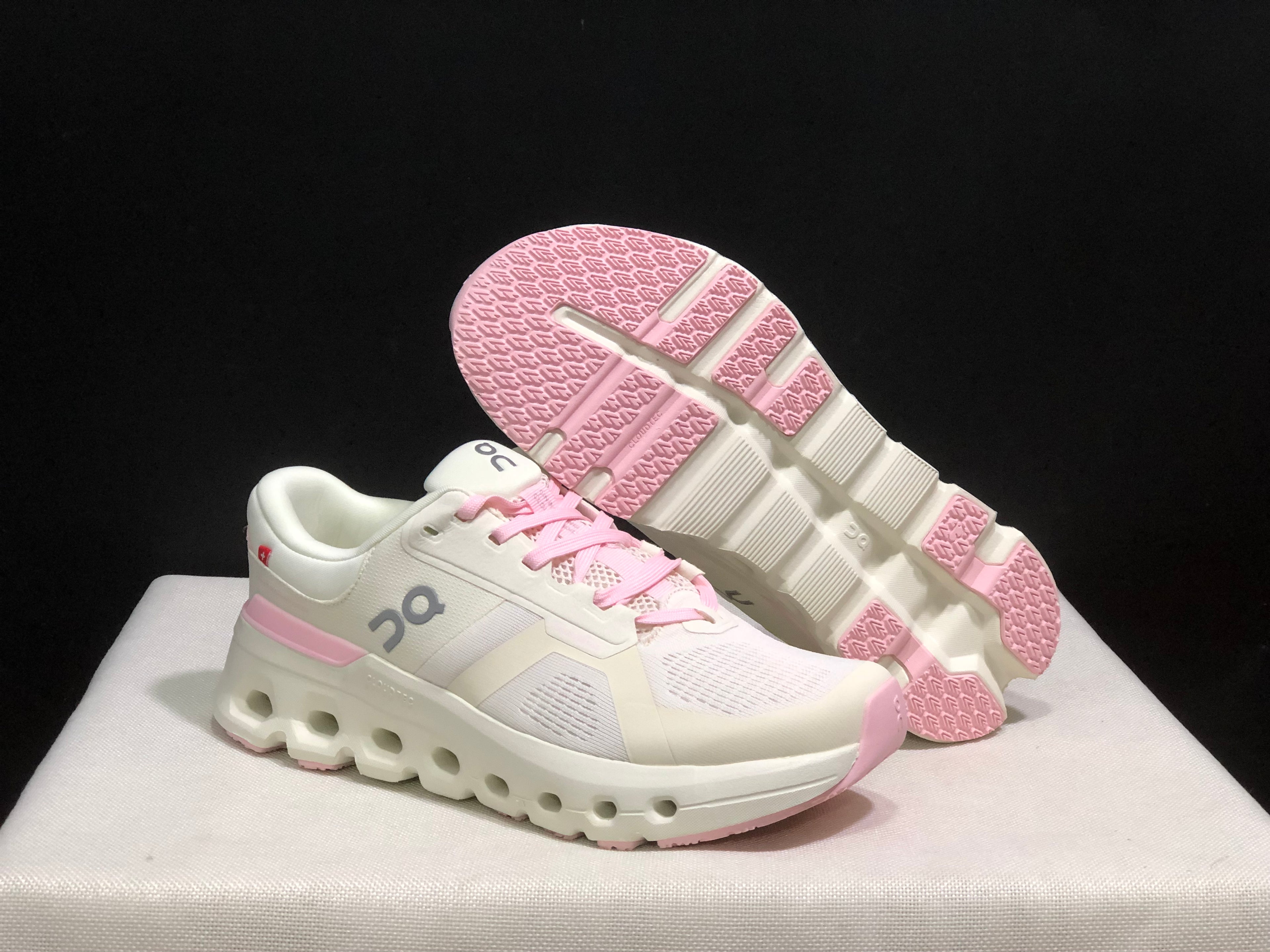 On Running Cloudrunner 2 Mesh Breathable Running Shoes Pink/Beige