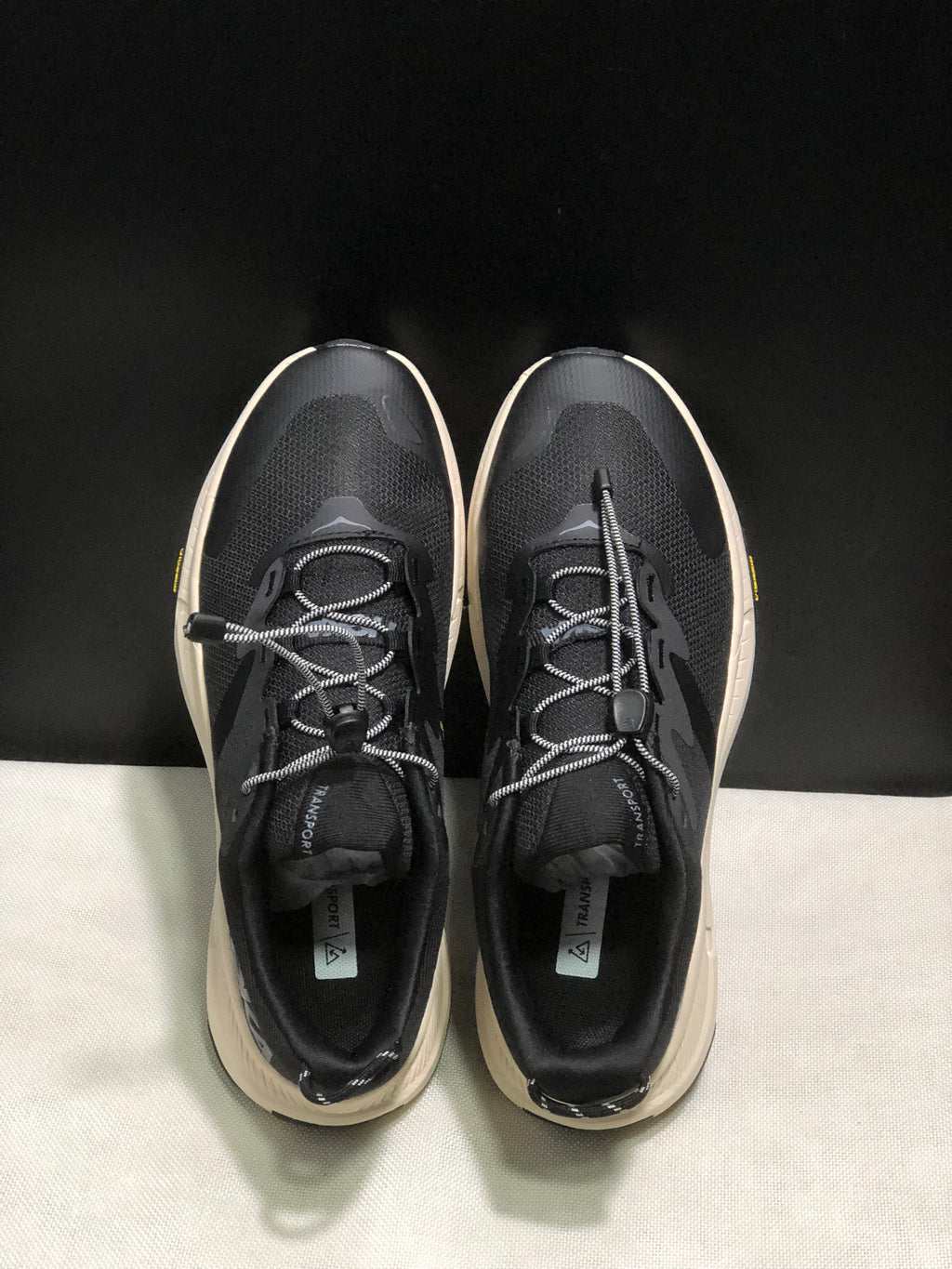 Hoka One One Transport Drawstring Low-top Running Shoes Sneakers Black