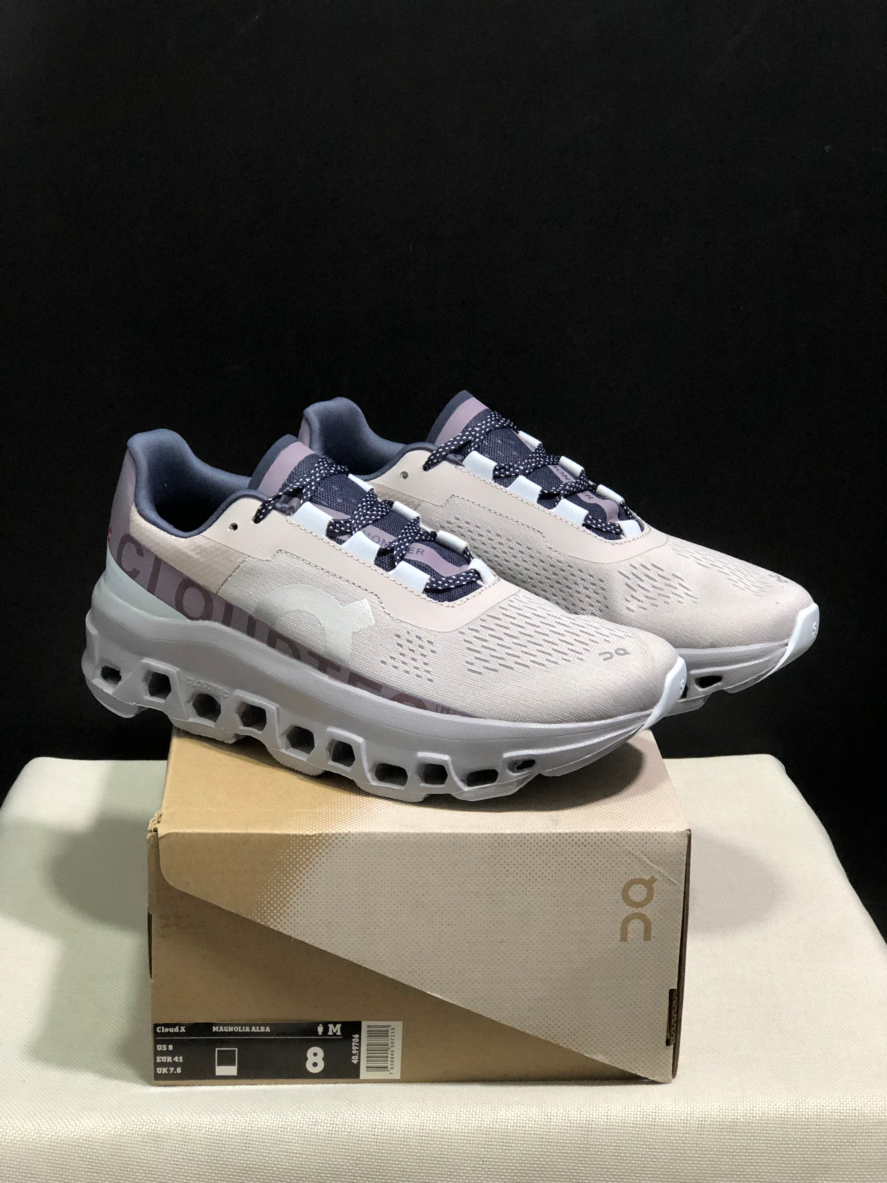 On Running Cloudmonster Grey Anti-Slip Running Shoes