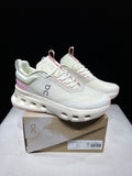On Running Cloudnova X Comfortable Running Shoes Ivory/Pink
