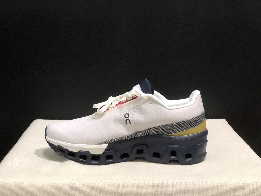 On Running Cloudmonster 2 Shock-Absorbing And Breathable Running Shoes White/Midnight