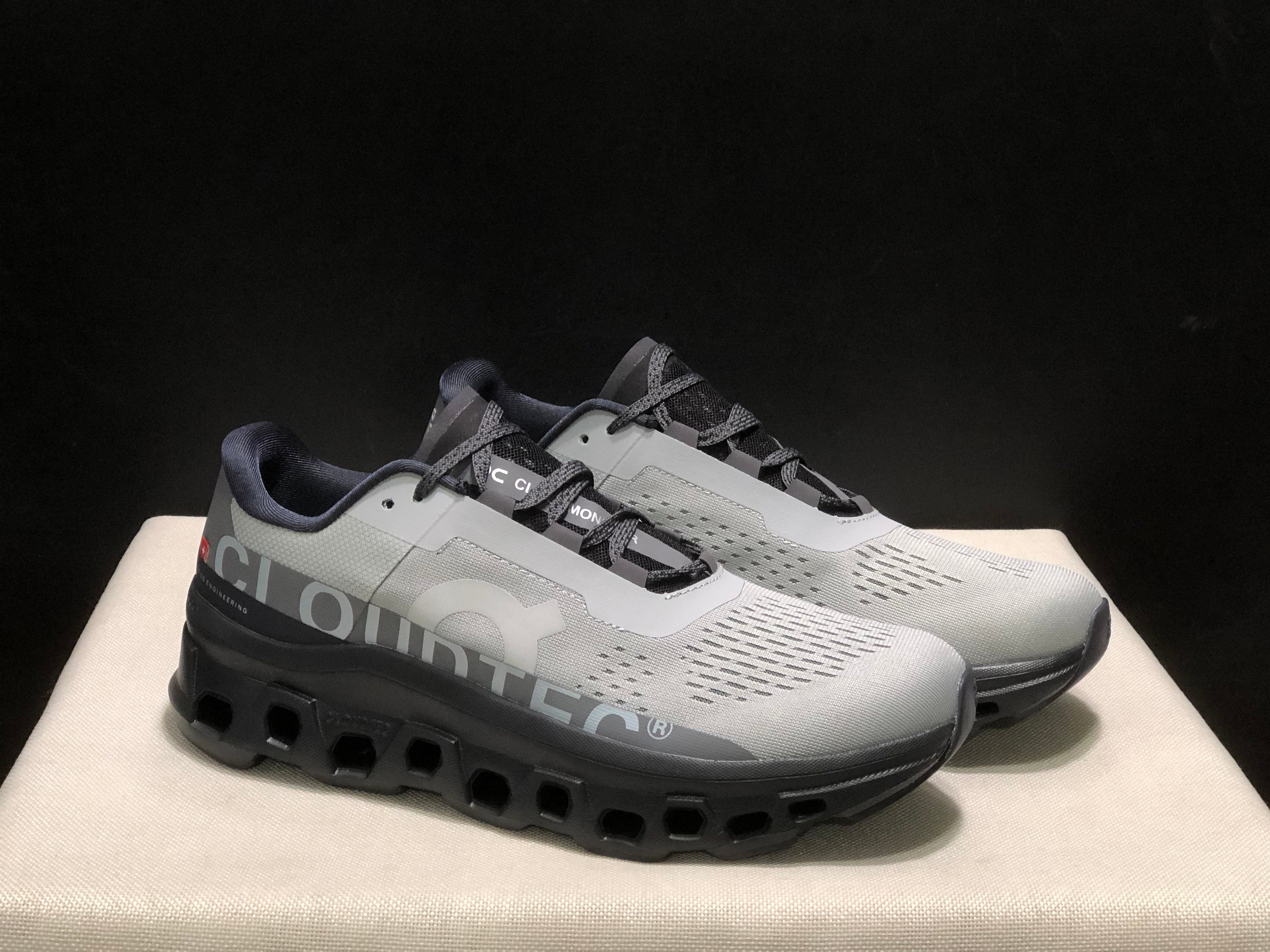 On Running Cloudmonster Anti-Slip Running Shoes Eclipse/Magnet