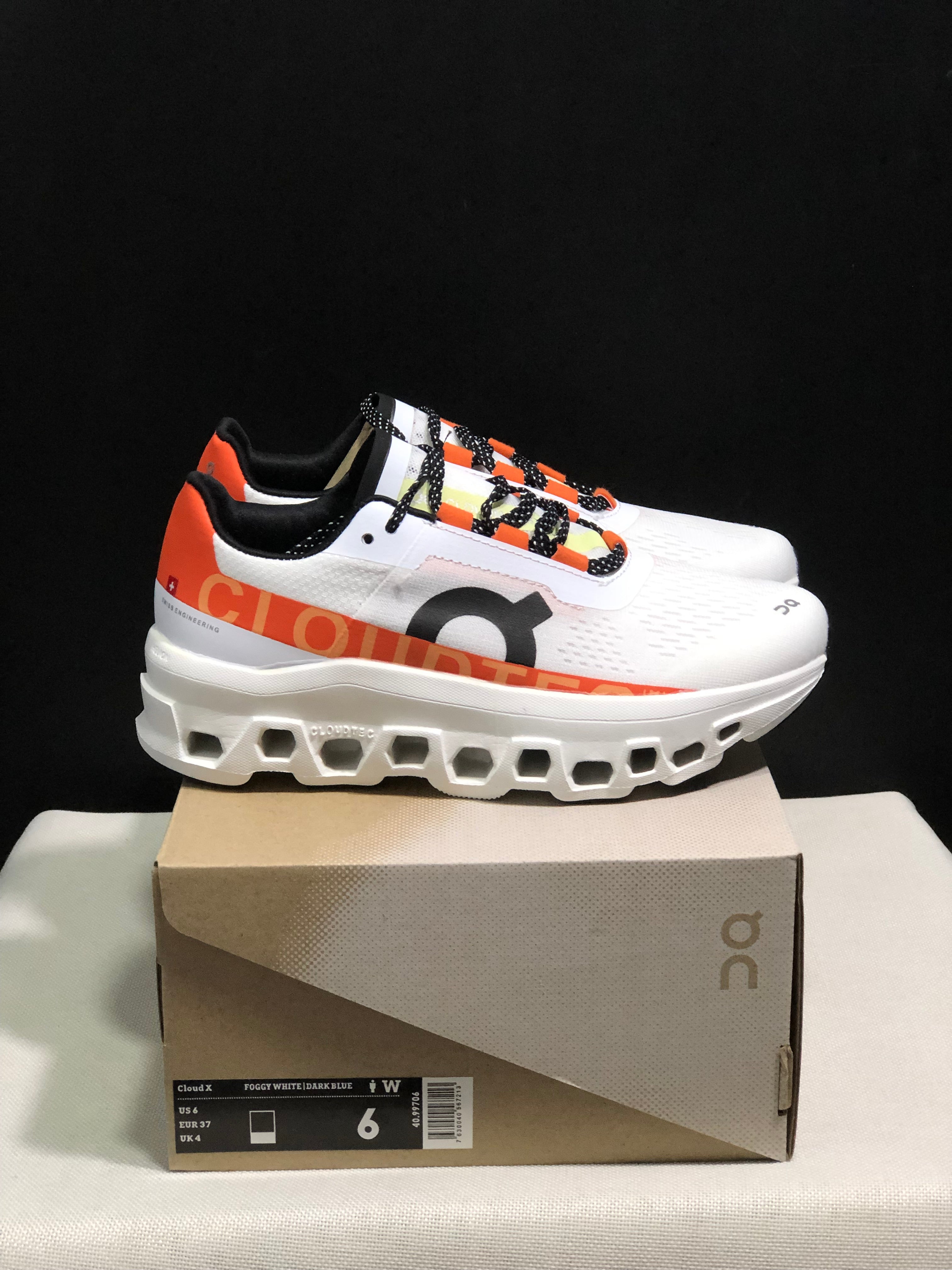 On Running Cloudmonster Anti-Slip Running Shoes White/Orange