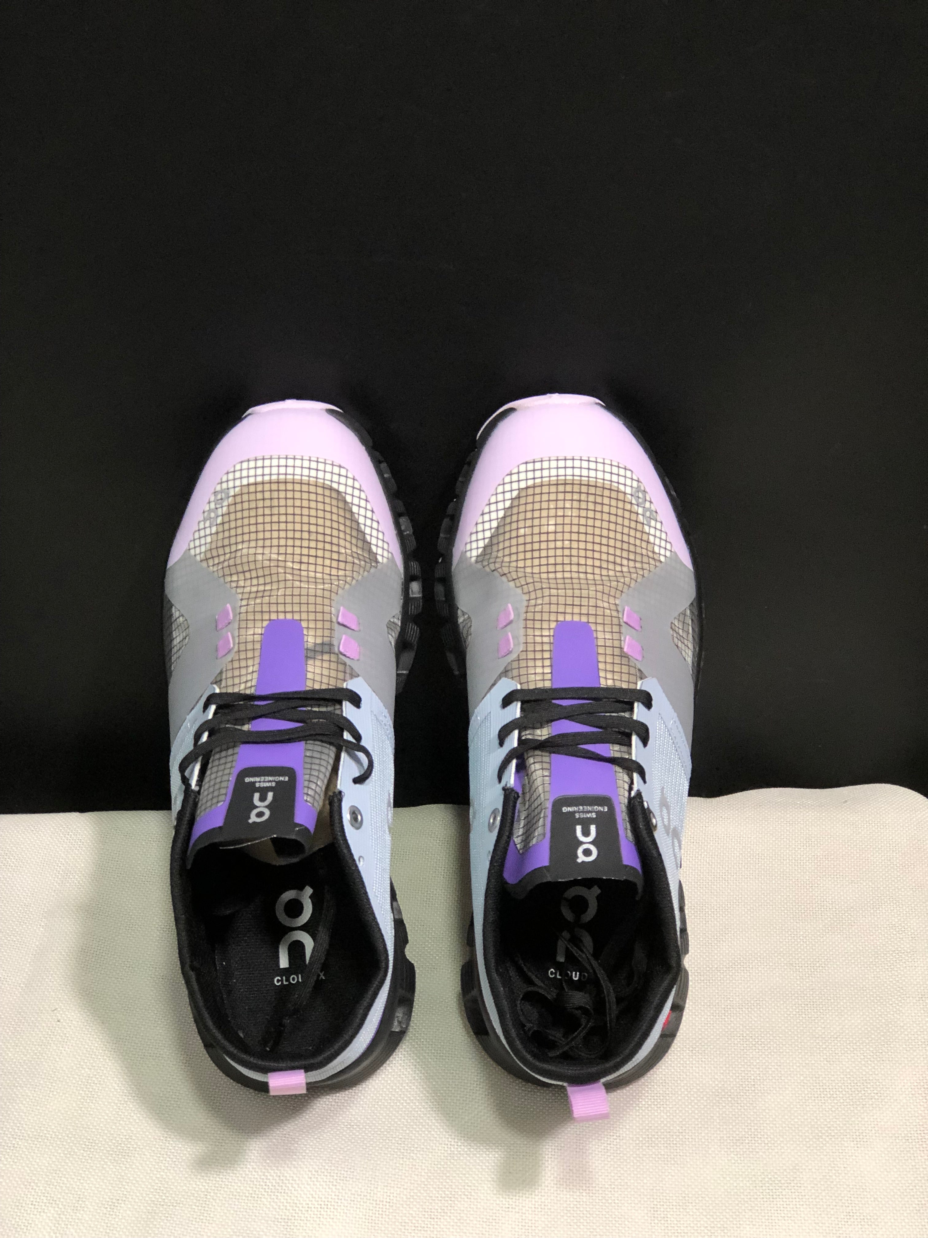 On Running Cloud X Shift Breathable And Shock-Absorbing Lightweight Running Shoes Grey/Light Purple