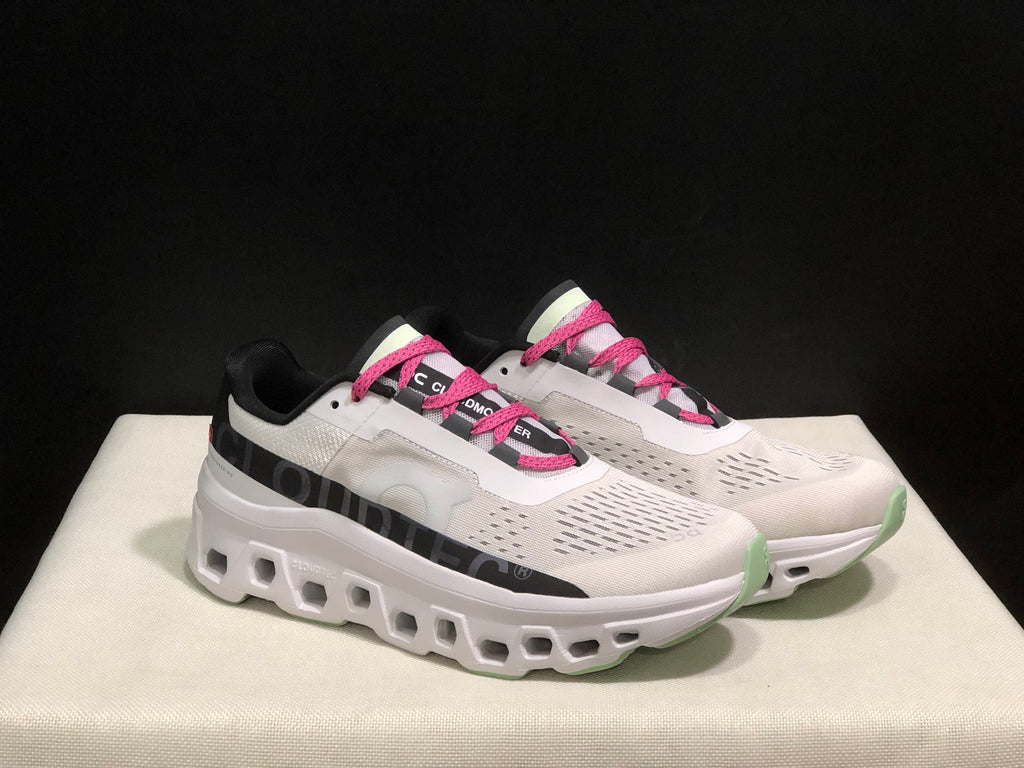 On Running Cloudmonster Anti-Slip Running Shoes Frost/Black