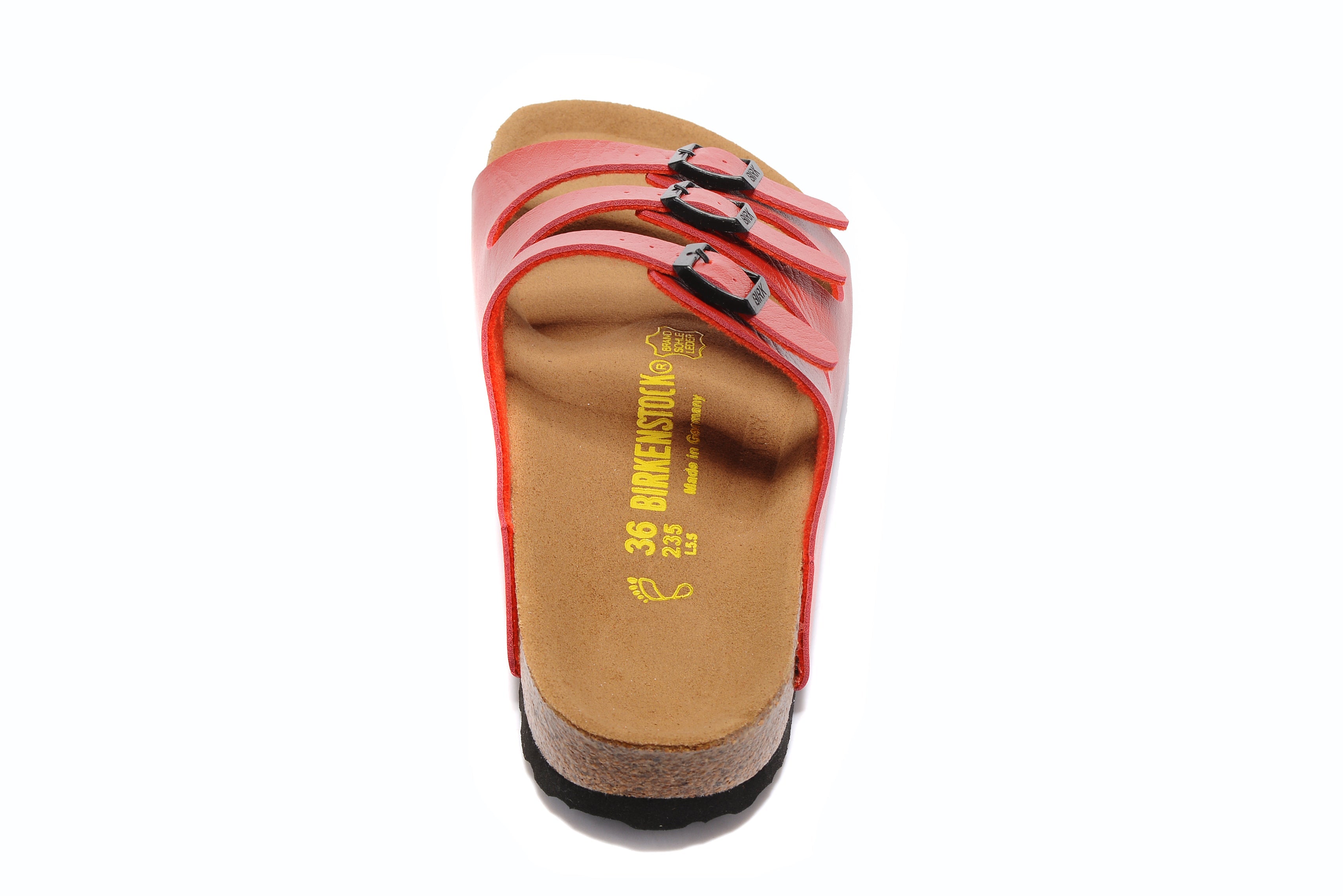 Birkenstock Florida Three-Buckle Matte Leather Sandals