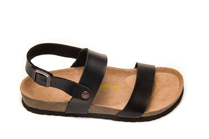 Birkenstock Arizona Casual Matte Leather Strappy Sandals