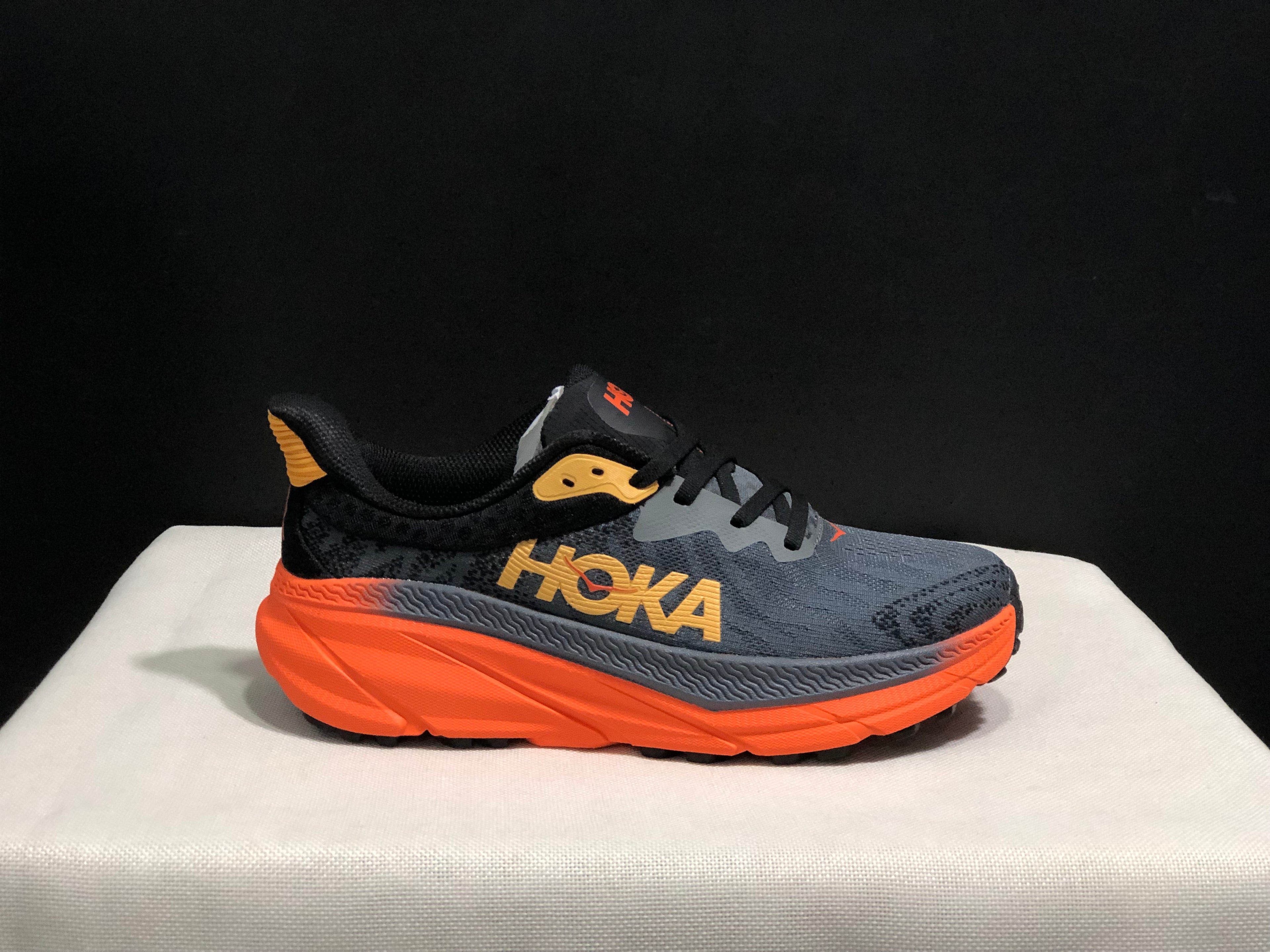 Hoka One One Challenger 7 Shock-absorbing Breathable Running Shoes Sneakers Dark Grey