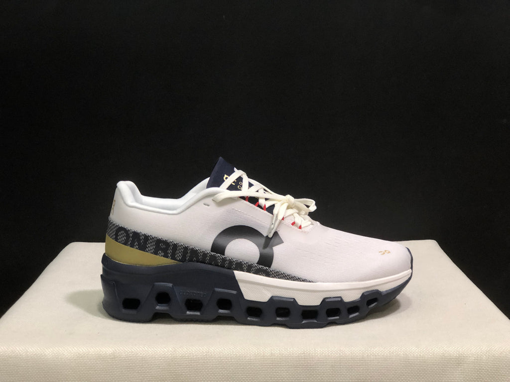 On Running Cloudmonster 2 Shock-Absorbing And Breathable Running Shoes White/Midnight